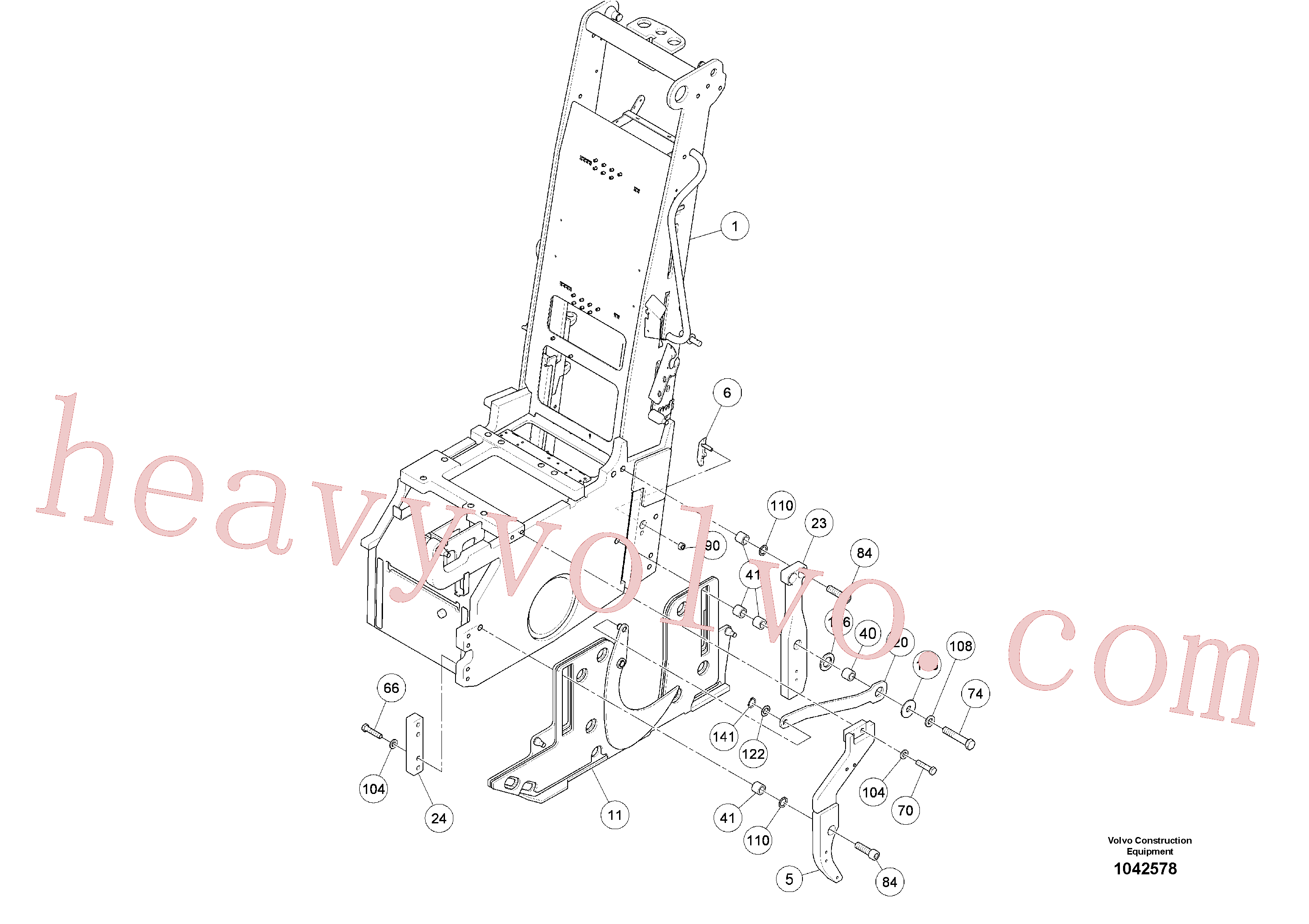 Volvo excavator part RM14272496 Lock washer for sale