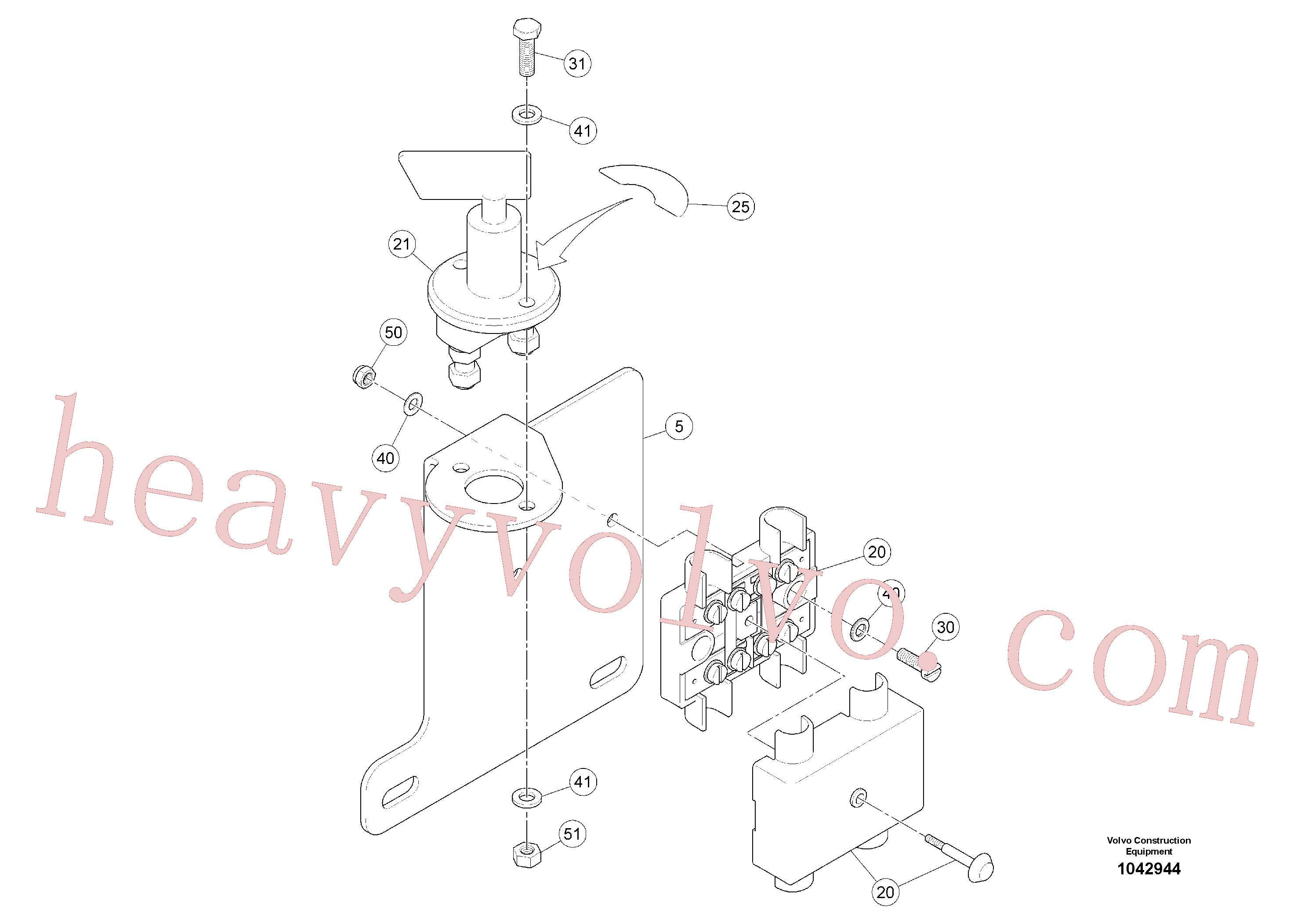 RM58900747 Slotted screw for Volvo Excavator Parts