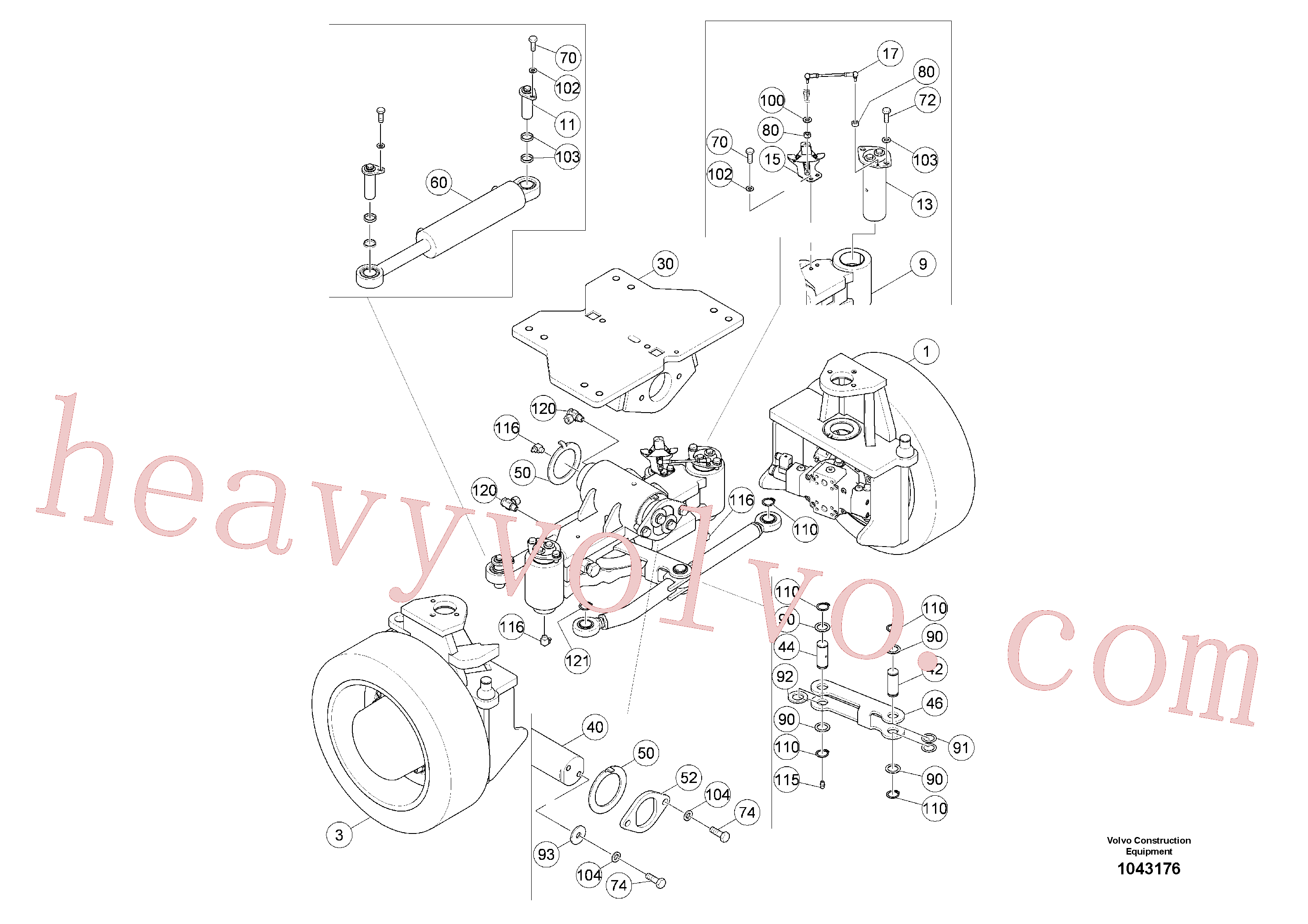 China Made RM58853805 Shim parts for Volvo Excavator