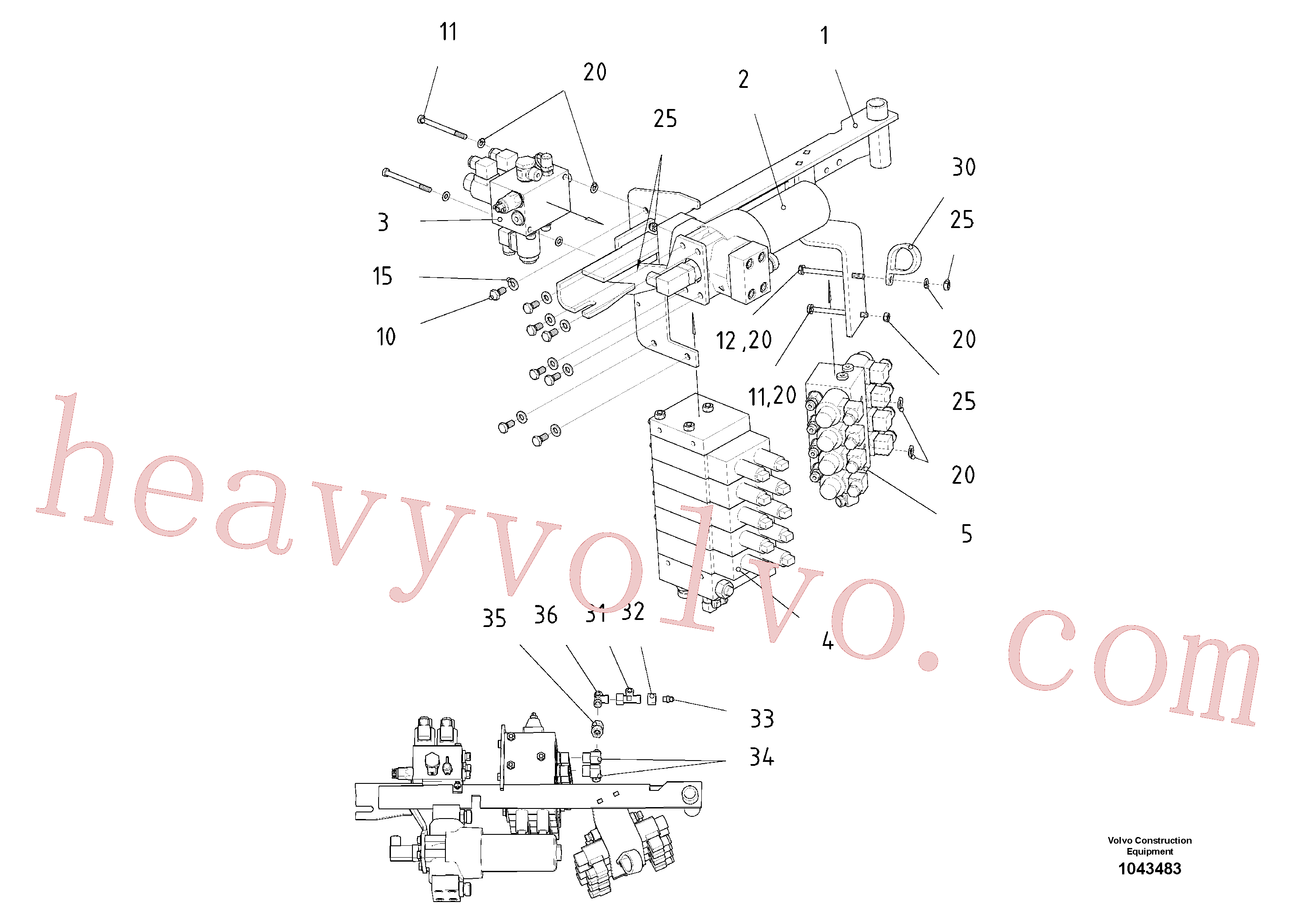 China Made RM96718838 Hexagon screw parts for Volvo Excavator