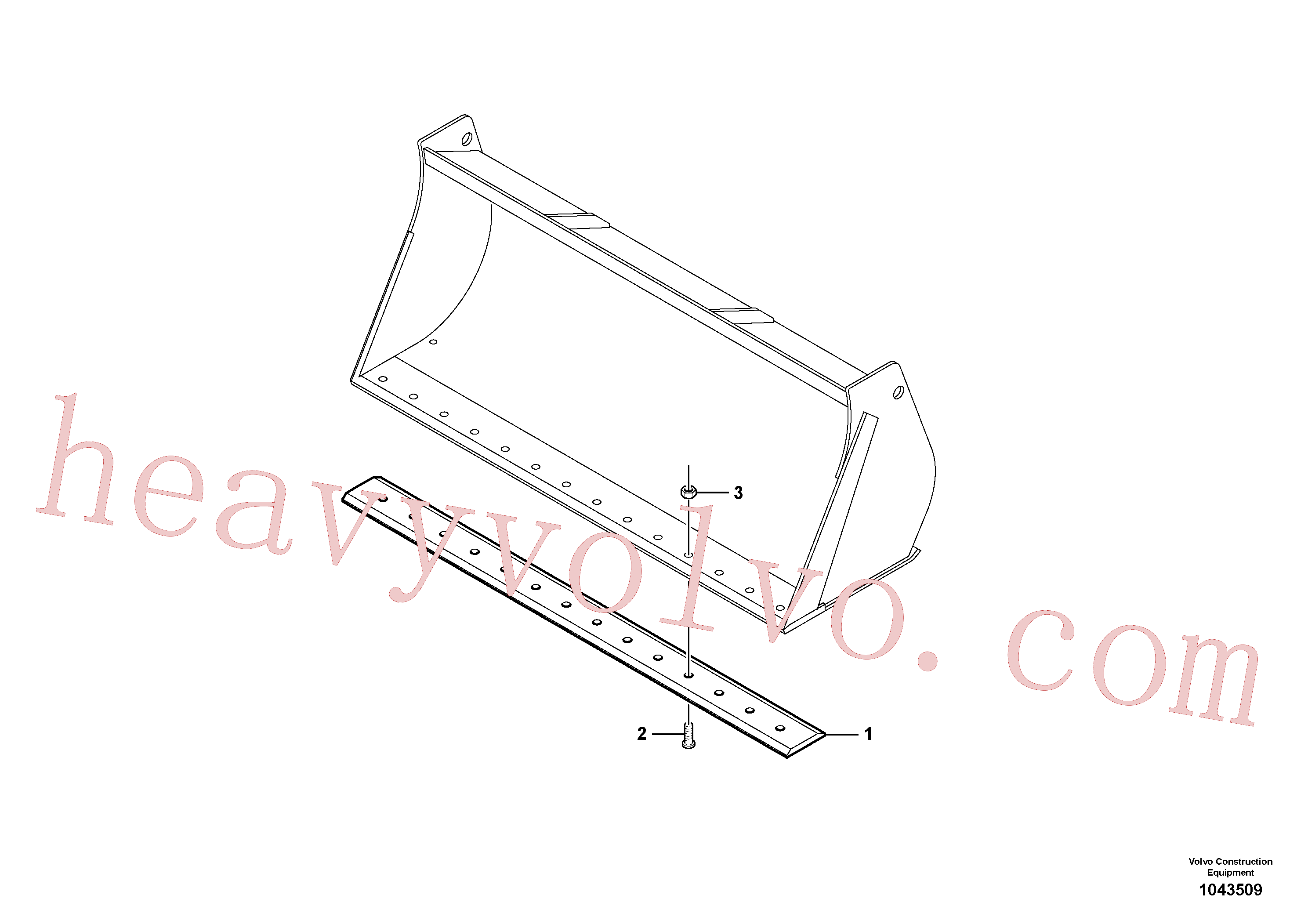 VOE979021 Hexagon nut for Volvo Excavator Parts