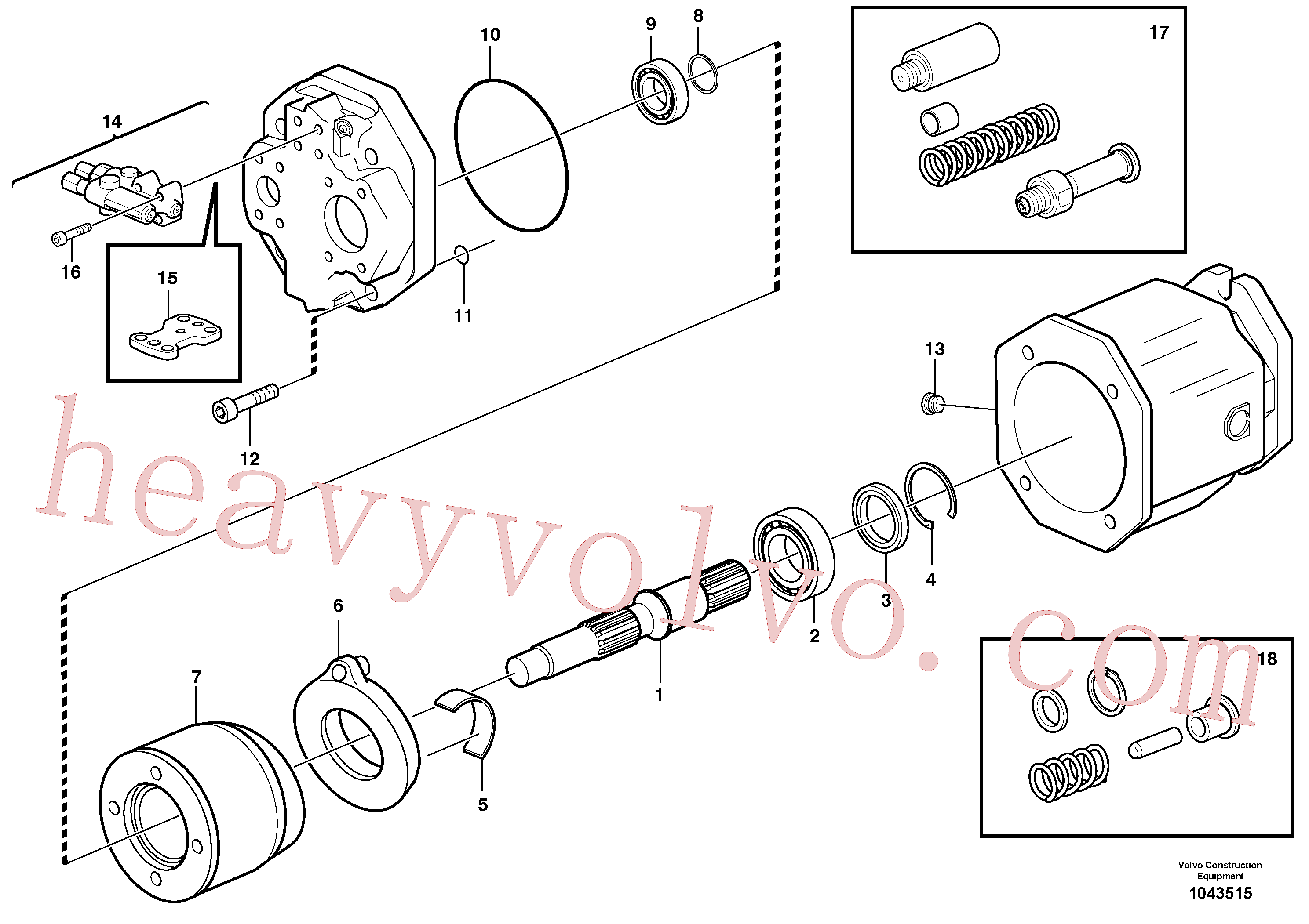 Wholesale VOE11411977 Hydraulic pump for Volvo Excavator