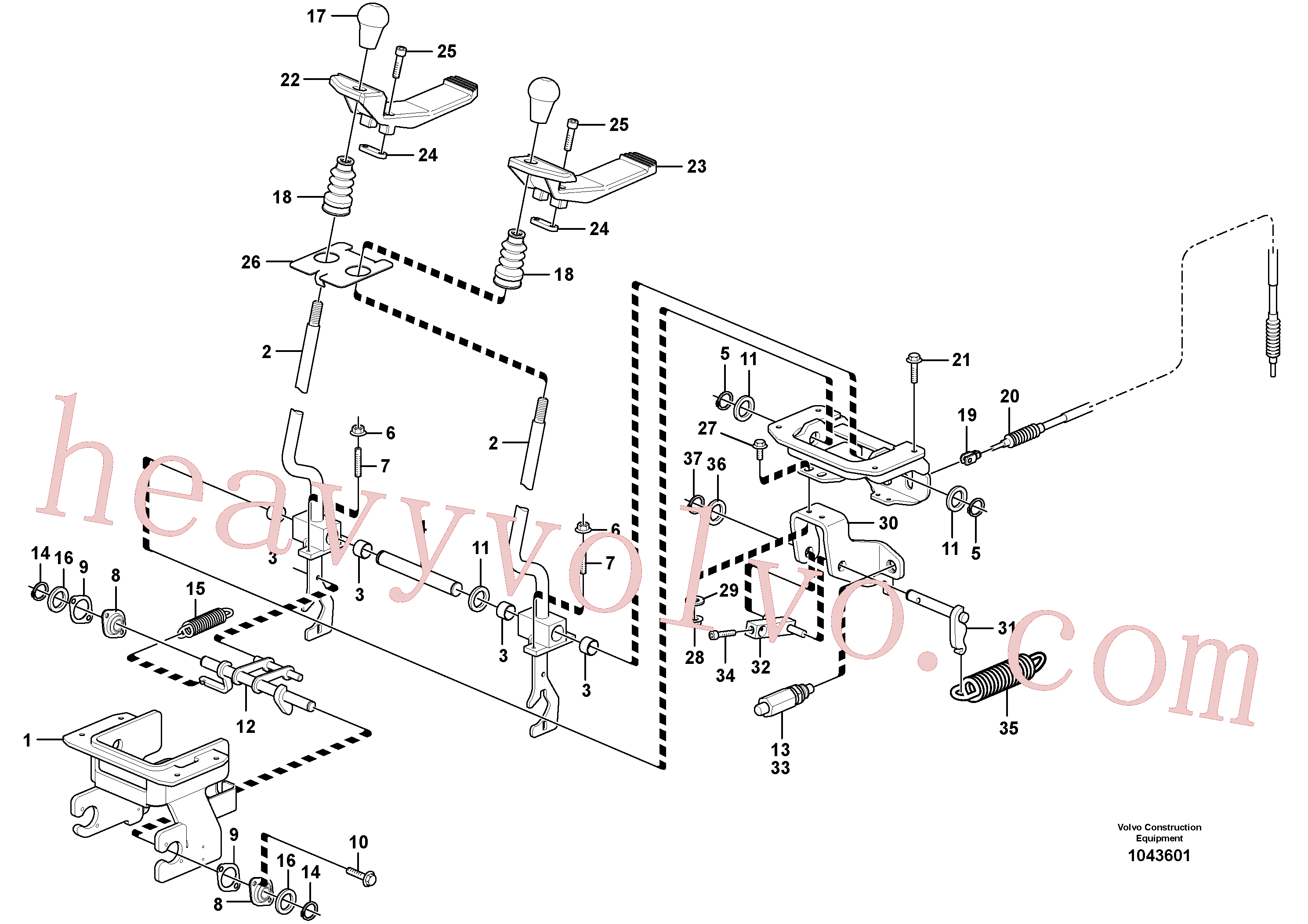 Volvo VOE15624499 Lock hand lever aftermarket part for sale
