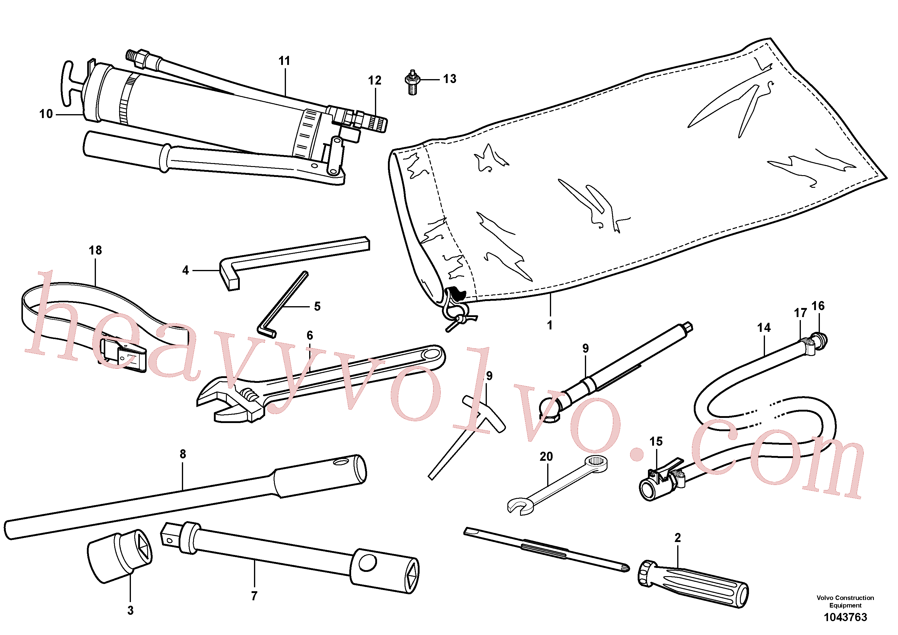 Wholesale VOE943469 Hose clamp for Volvo Excavator