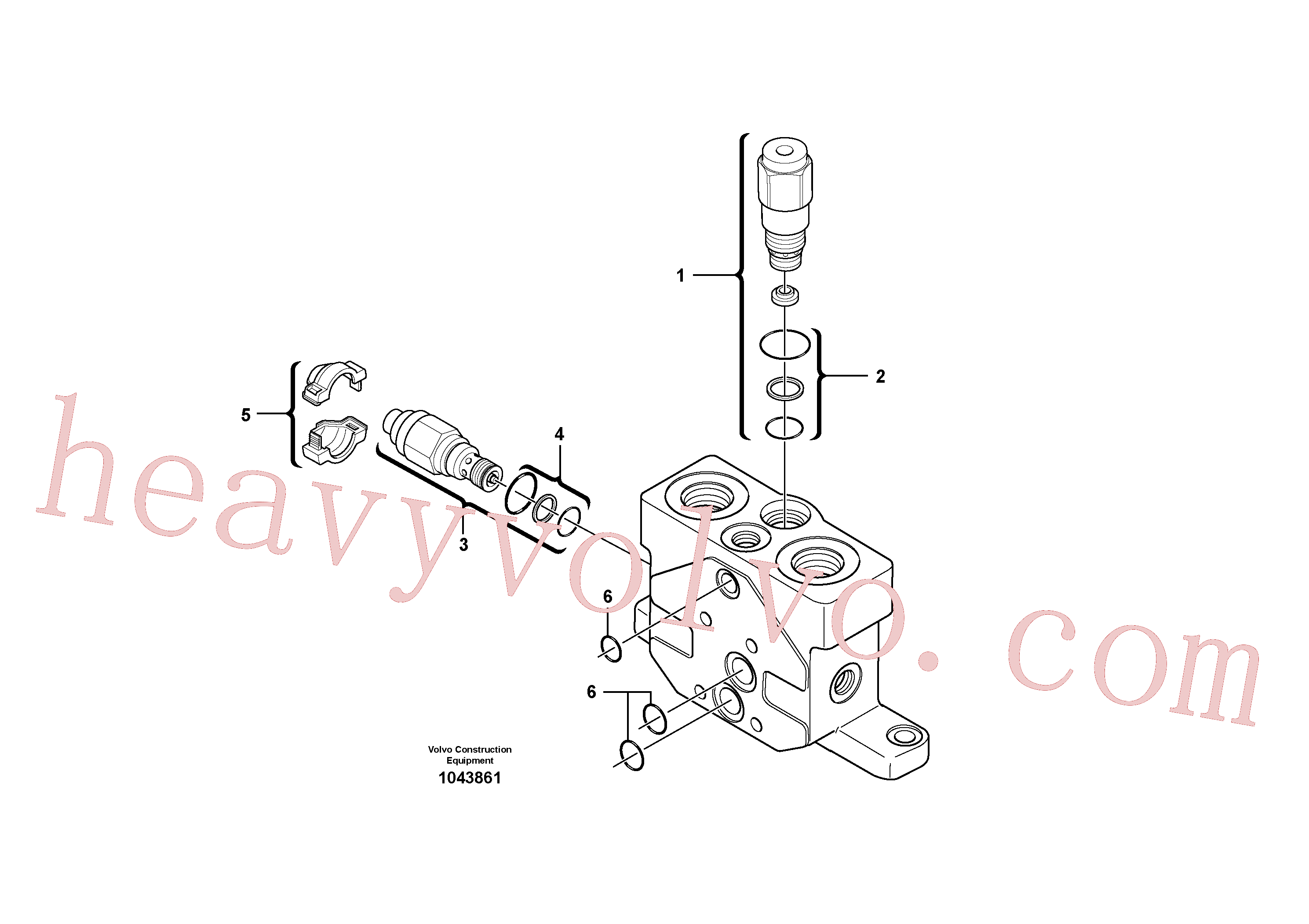 PJ7417731 Flow adjuster valve for Volvo Excavator spare