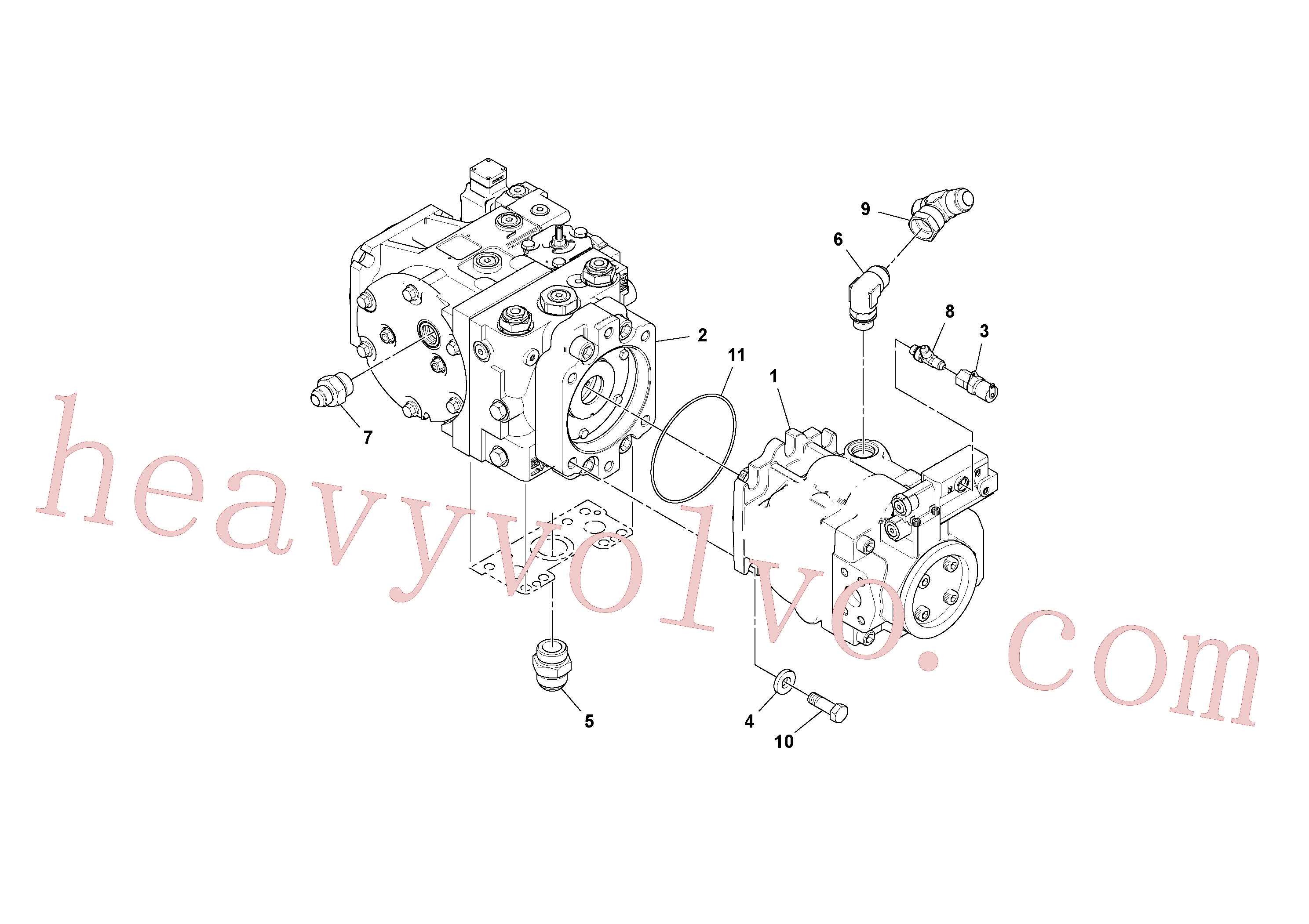 Volvo excavator part RM12760053 Piston pump for sale