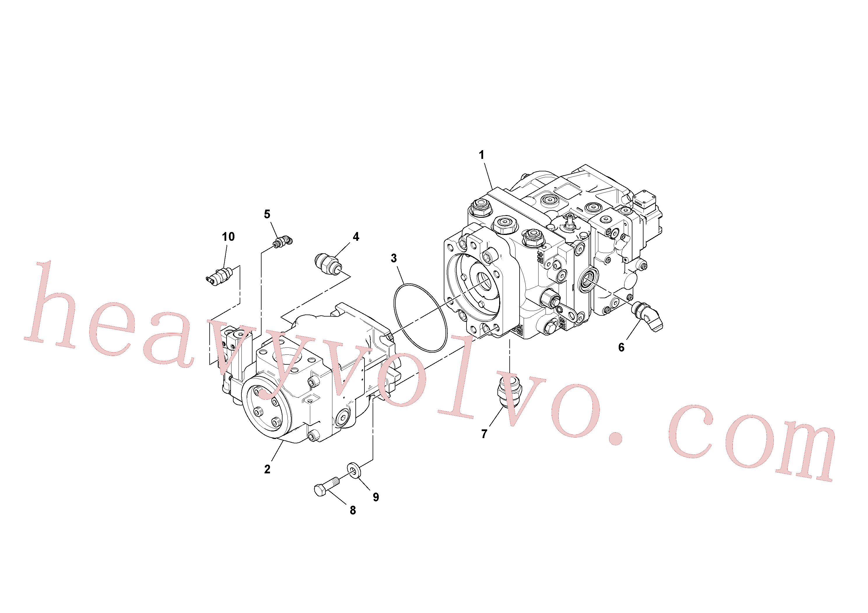 Volvo excavator part RM12760053 Piston pump for sale