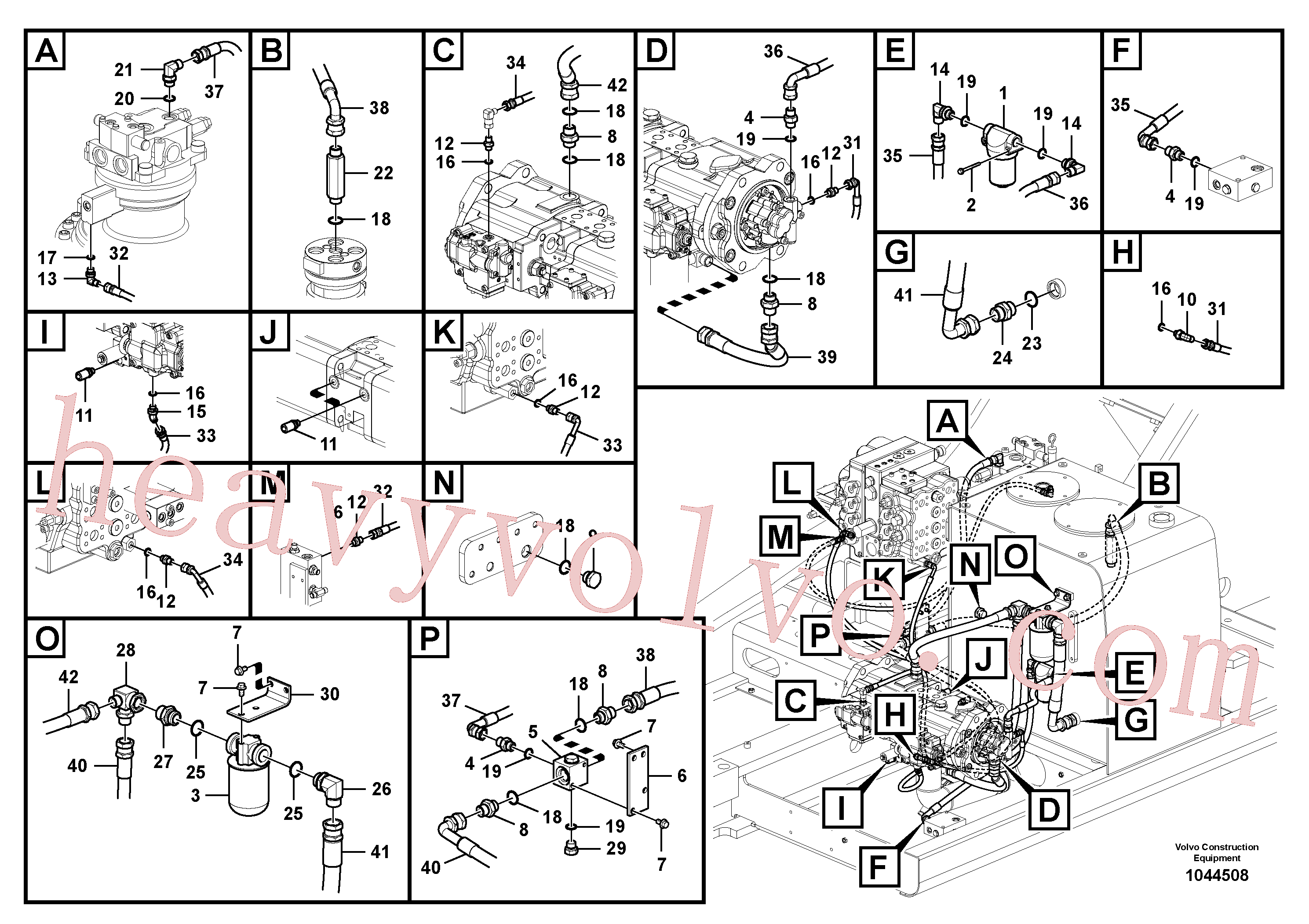 Volvo SA9453-05227 Hose assembly aftermarket part for sale