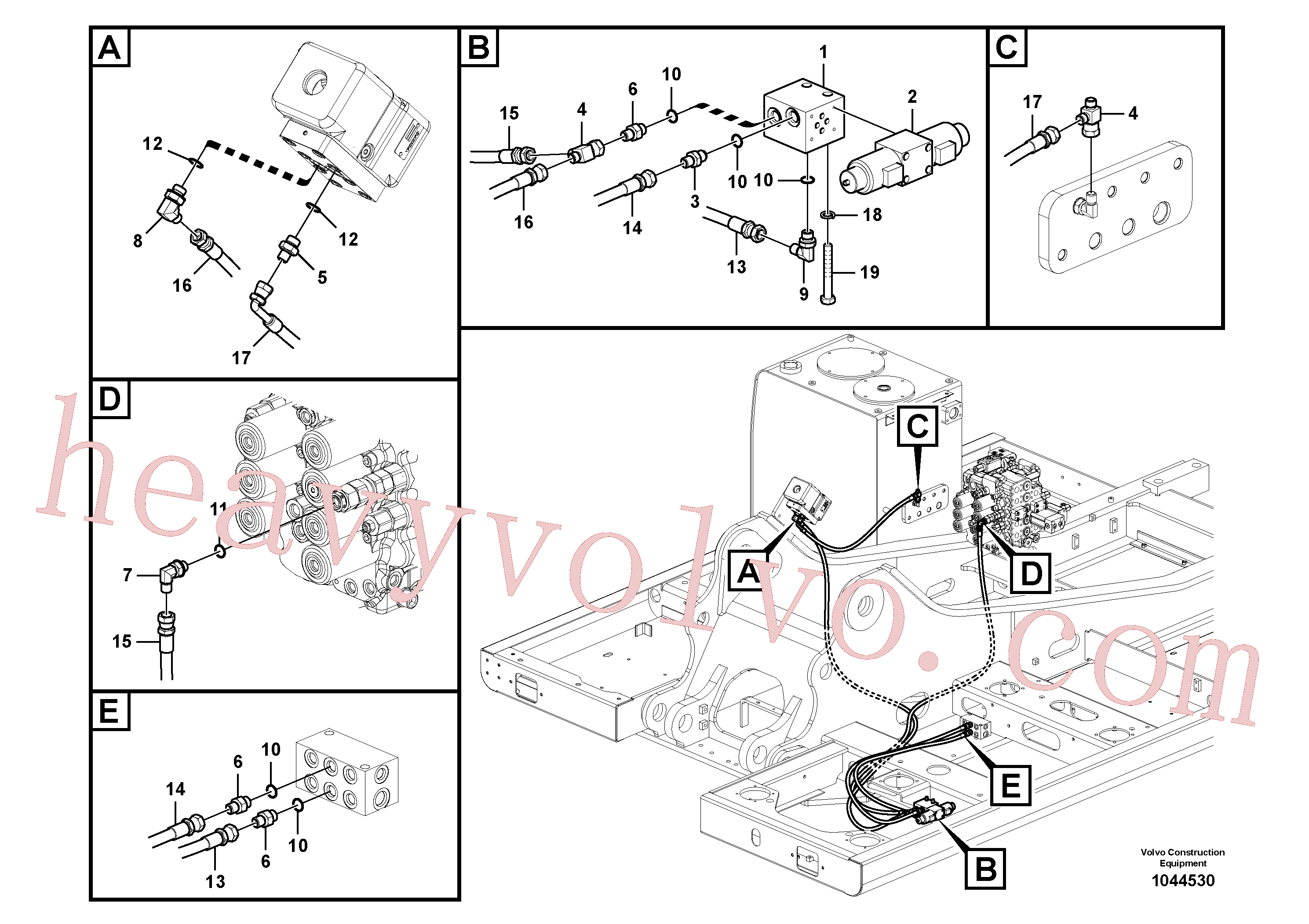 SA9411-95440 T-nipple for Volvo Excavator spare