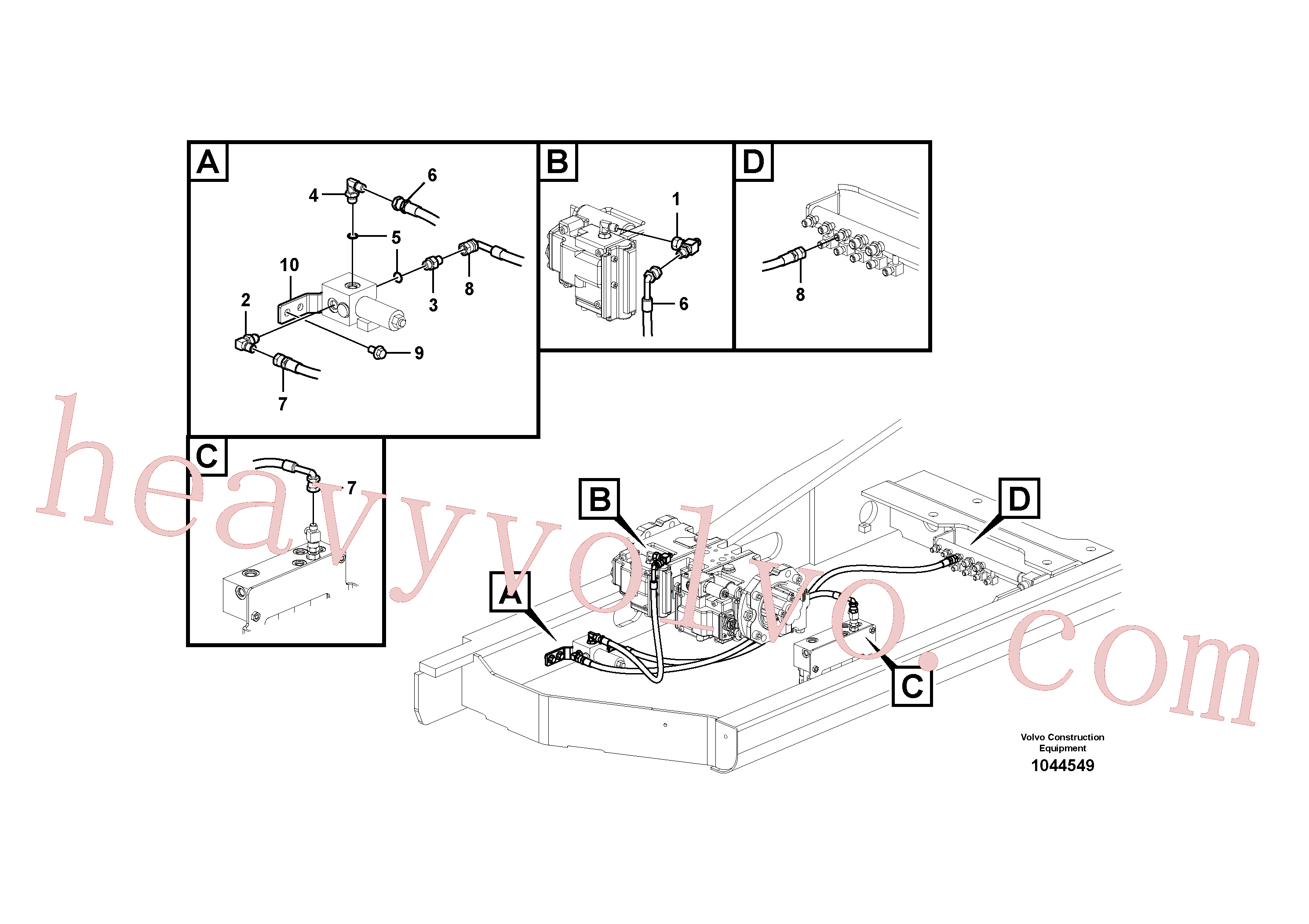 VOE14577570 Elbow for Volvo Excavator spare