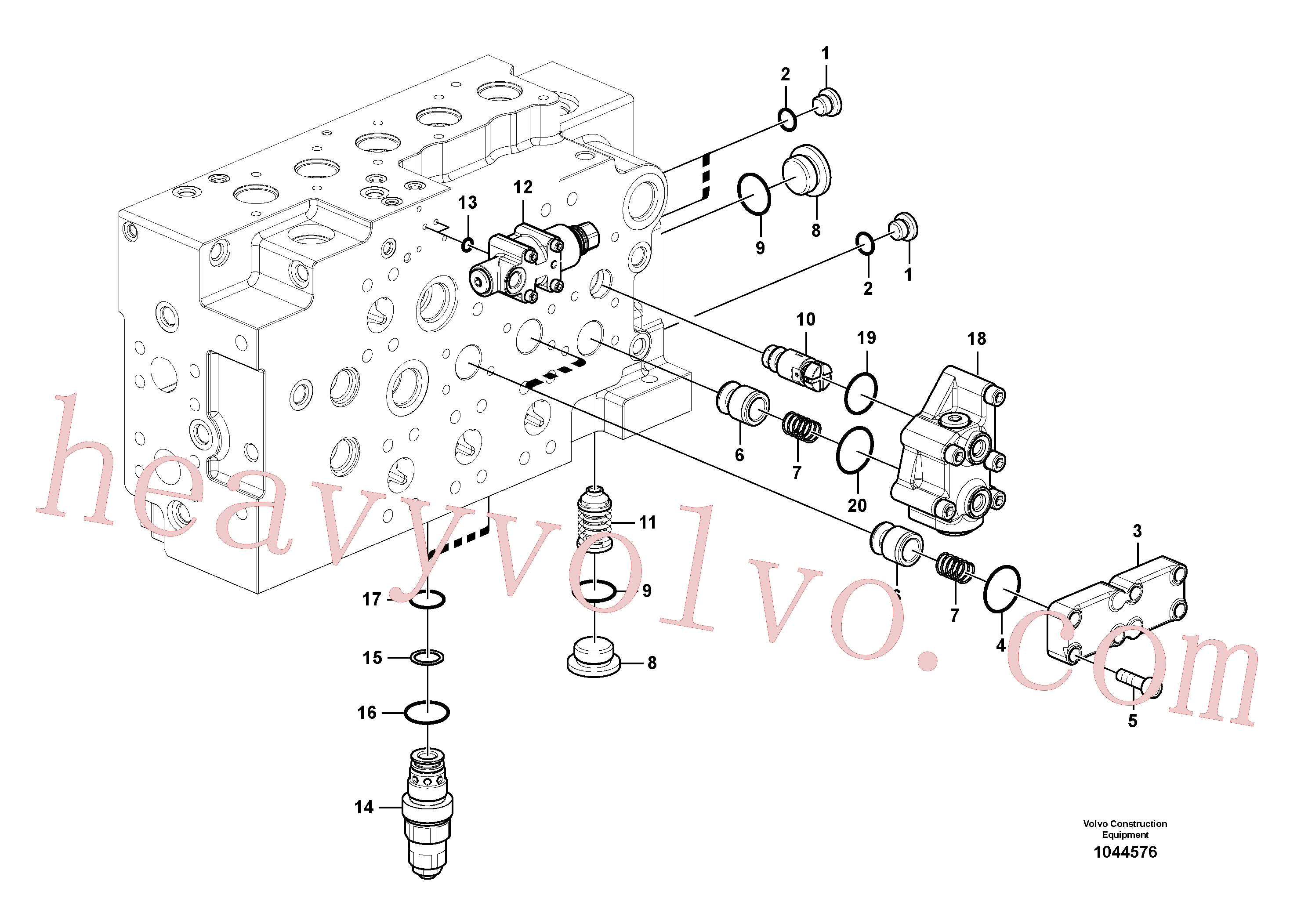 VOE14577793 Plug for Volvo Excavator Parts