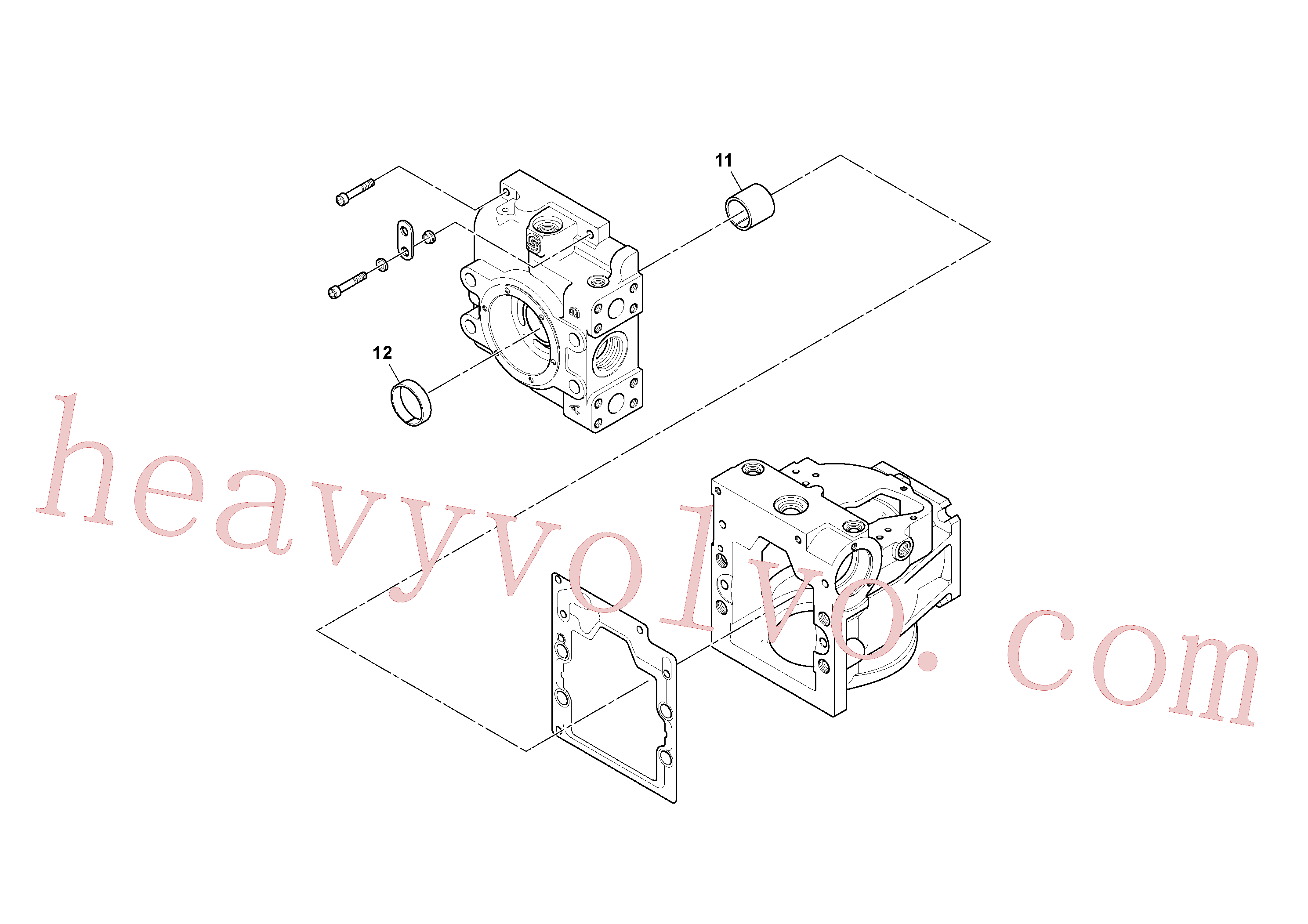 Volvo excavator part RM59369603 Bearing for sale