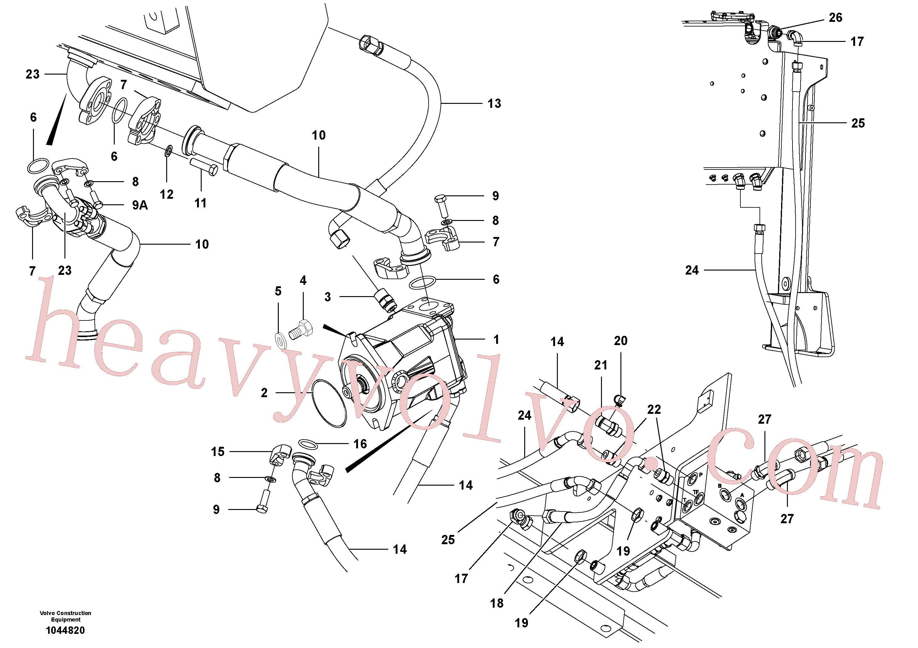 Volvo excavator part VOE940134 Screw for sale