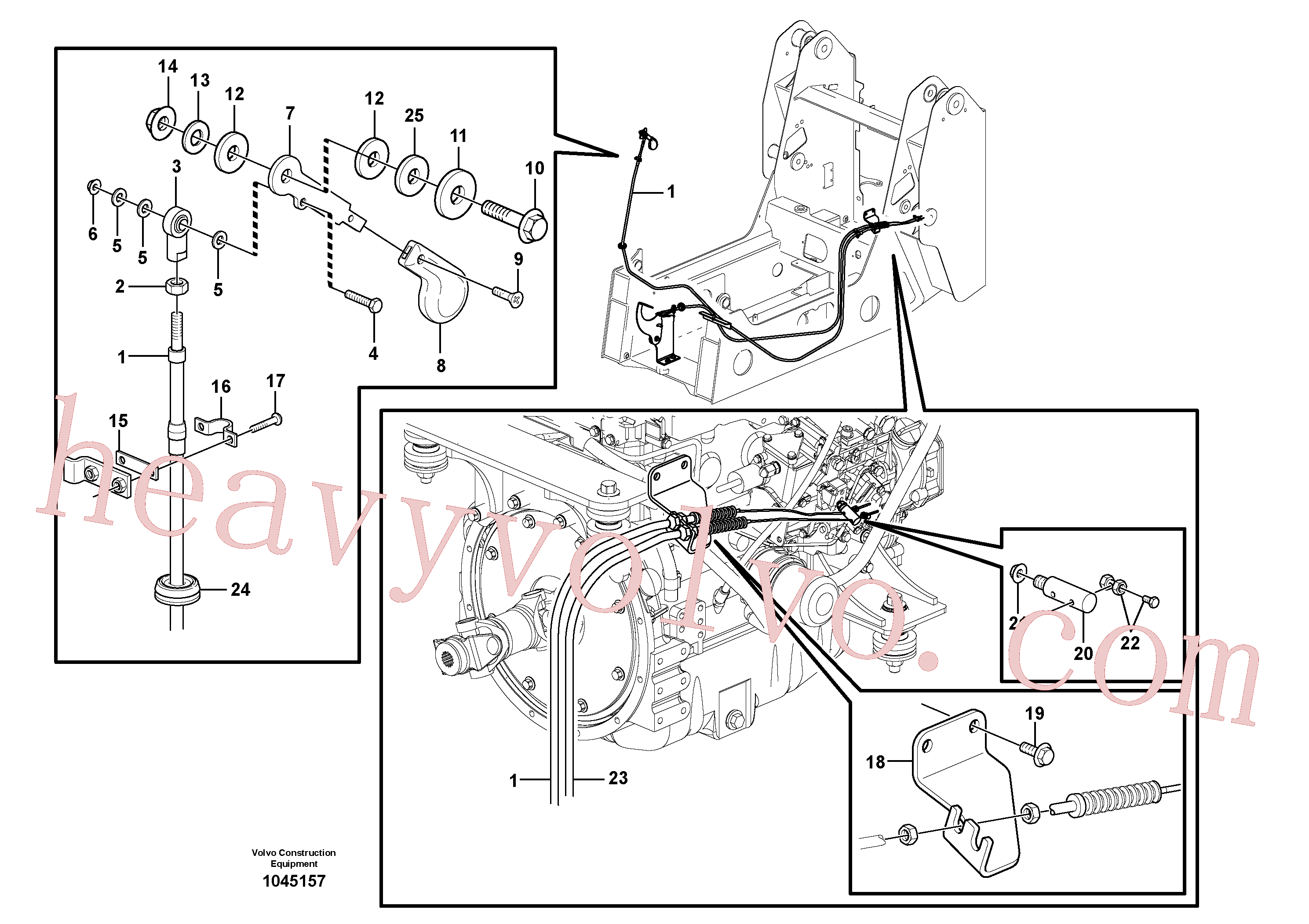 VOE996061 Flange screw for Volvo Excavator spare