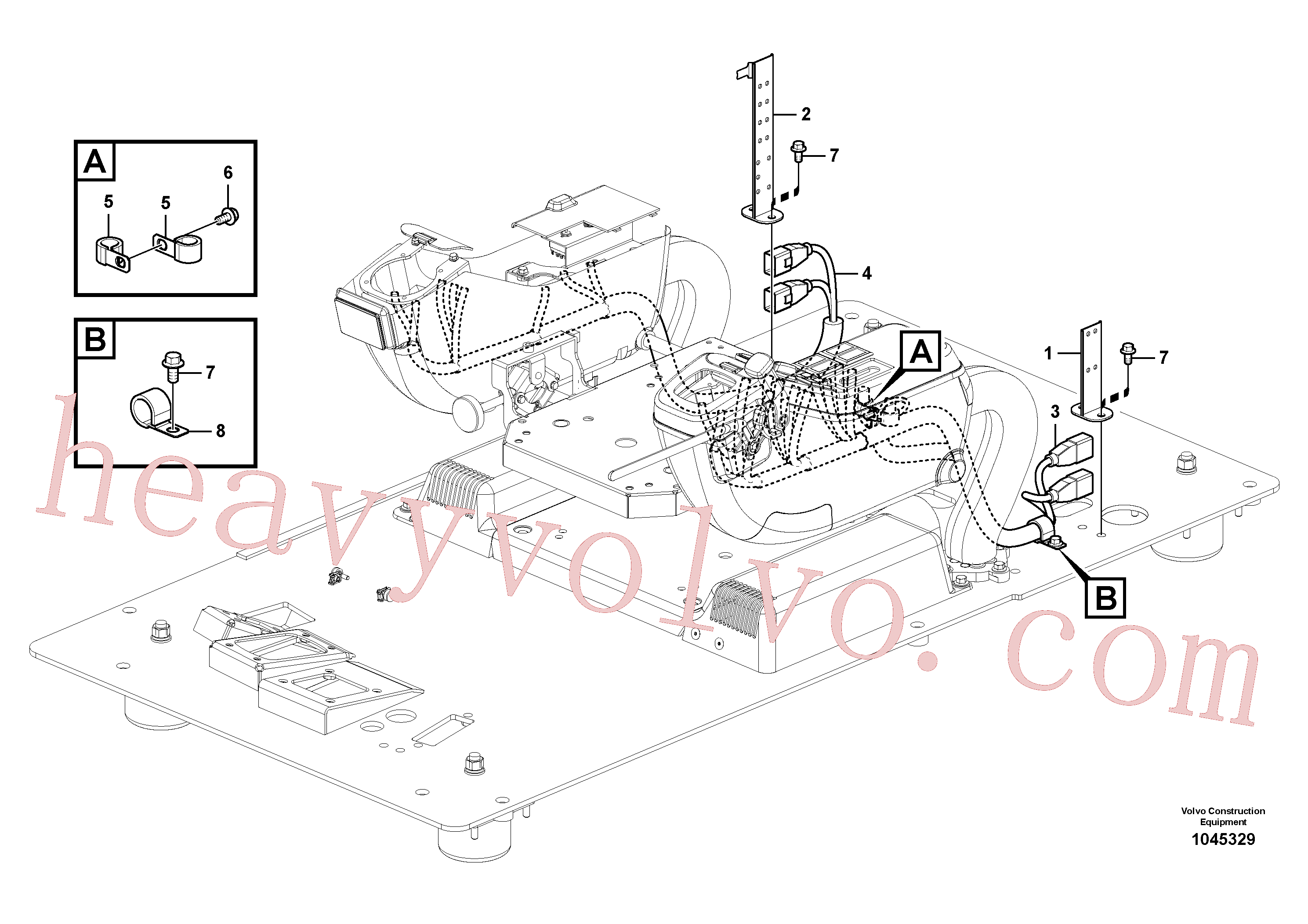 China Made VOE14547765 Clip parts for Volvo Excavator