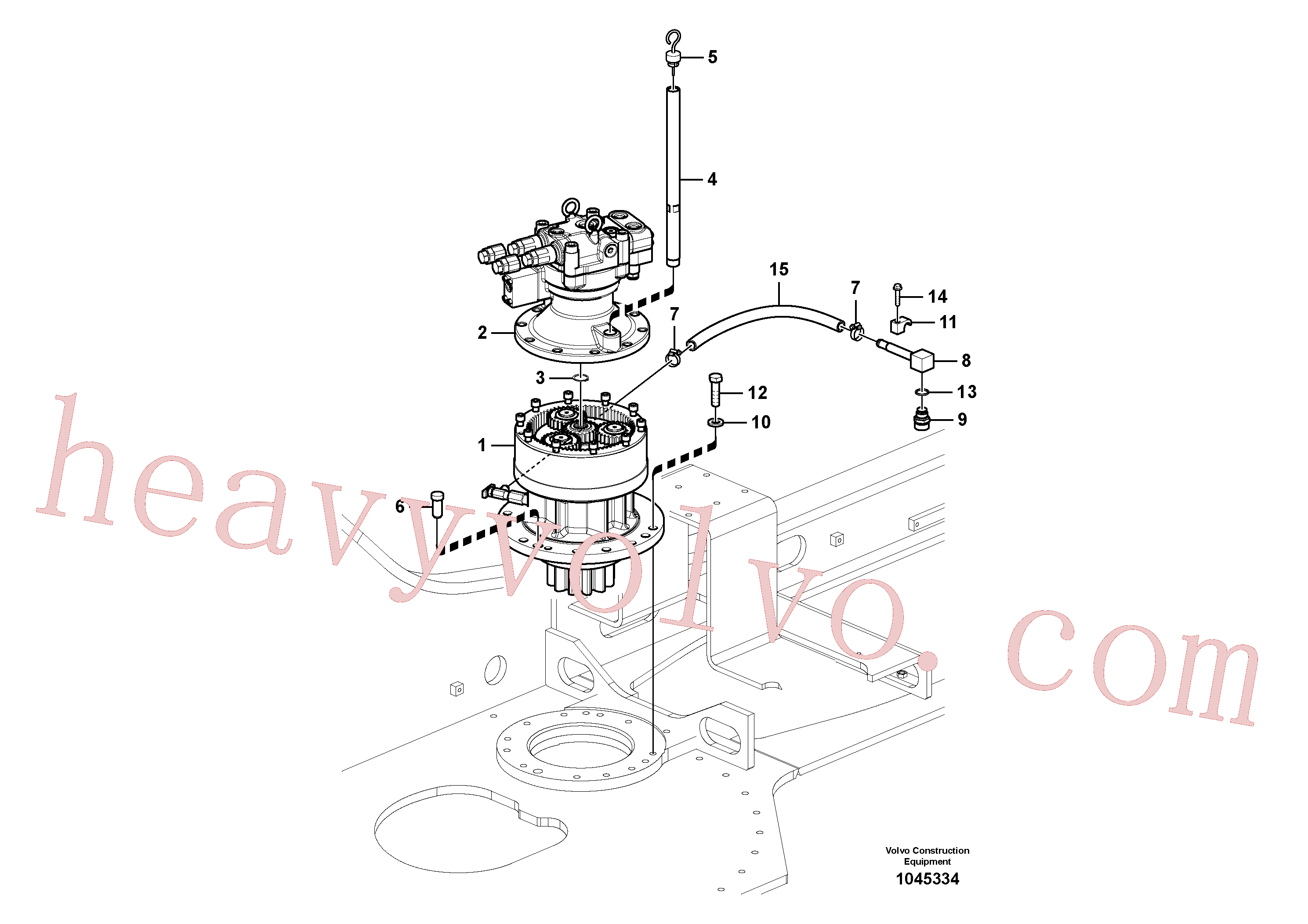 Volvo excavator part VOE14699273 Swing motor for sale