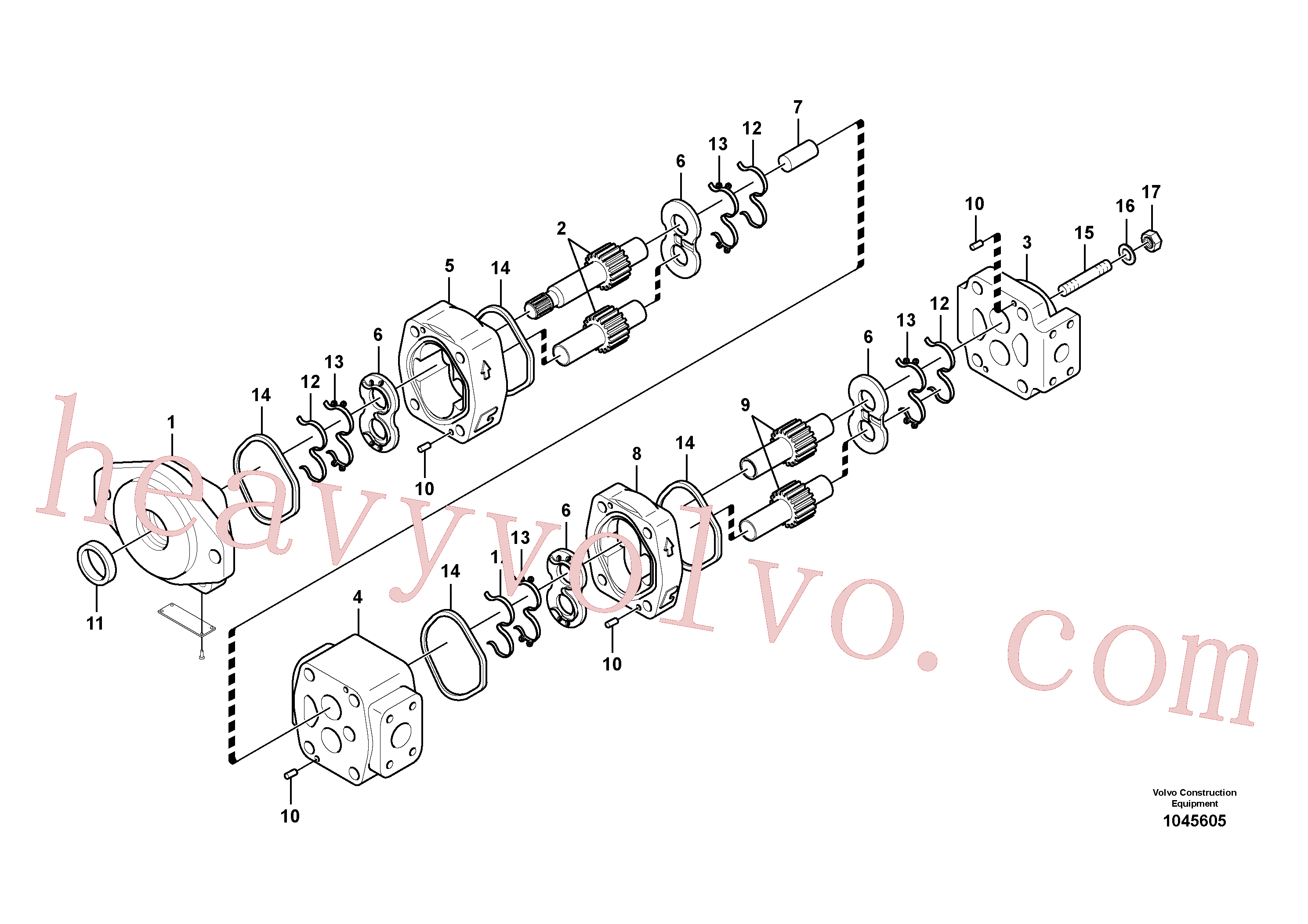 VOE14585700 Bolt for Volvo Excavator Parts