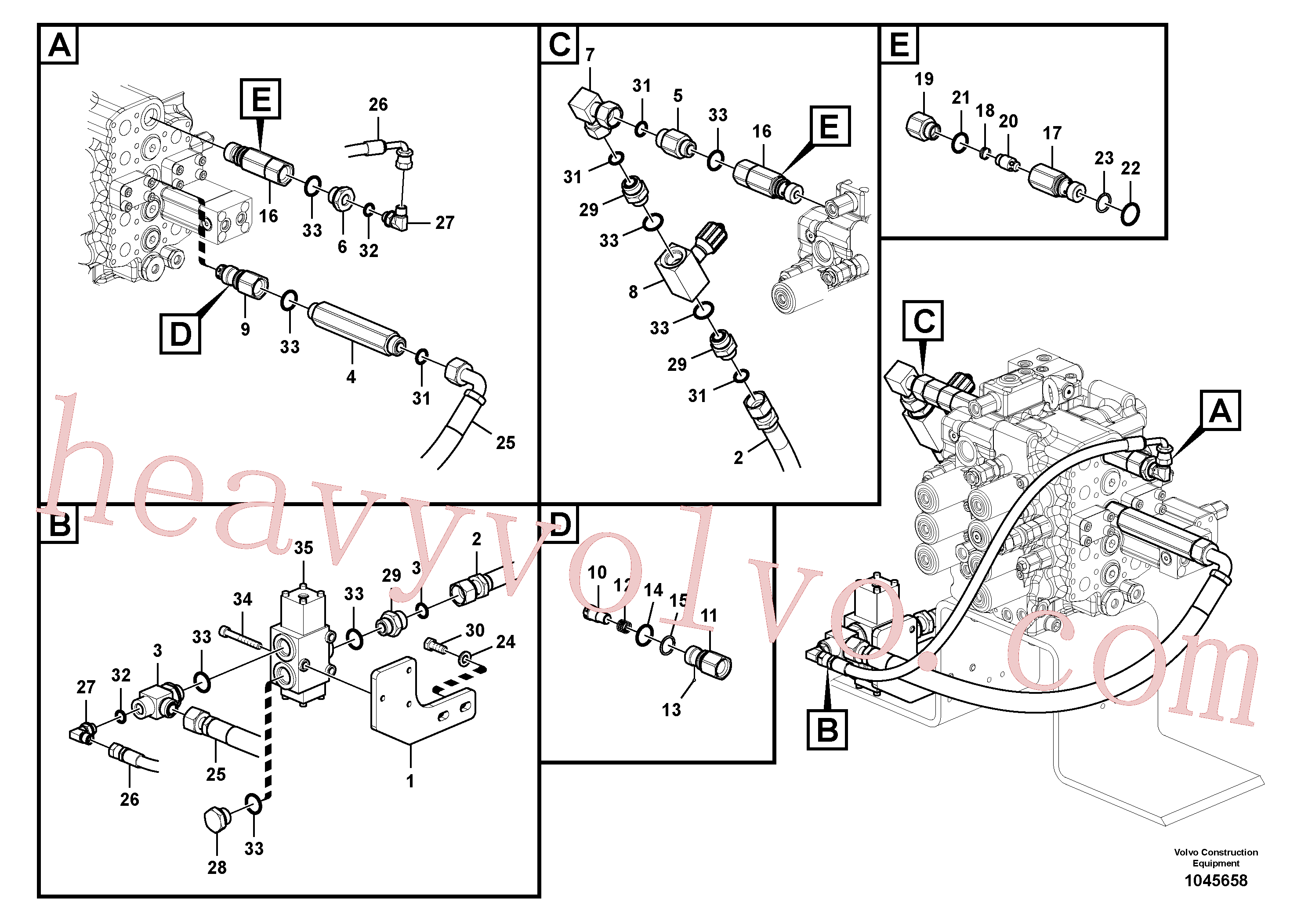Volvo Assembly VOE14589114 Valve for sale