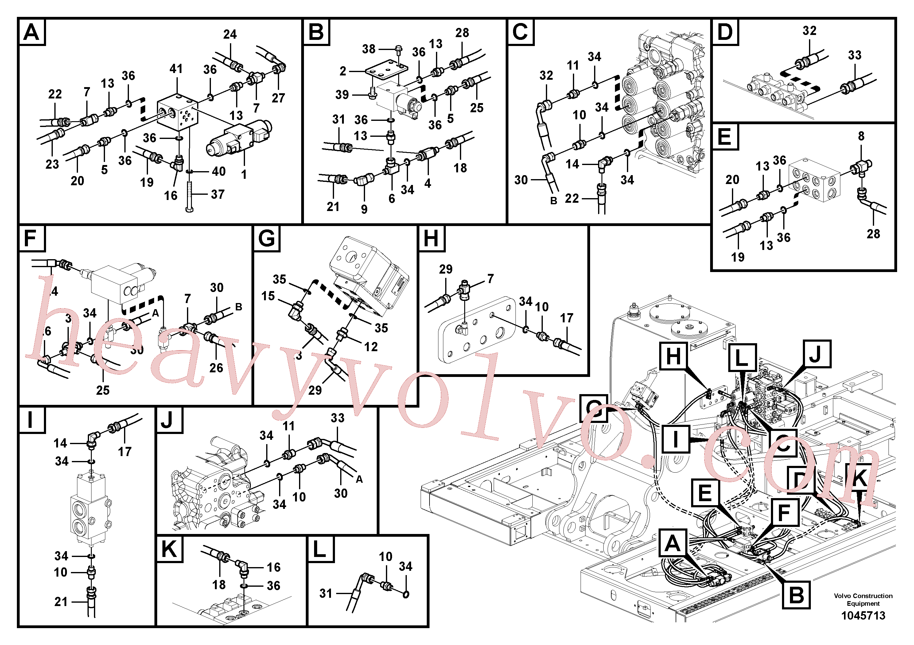 VOE932039 O-ring for Volvo Excavator Parts