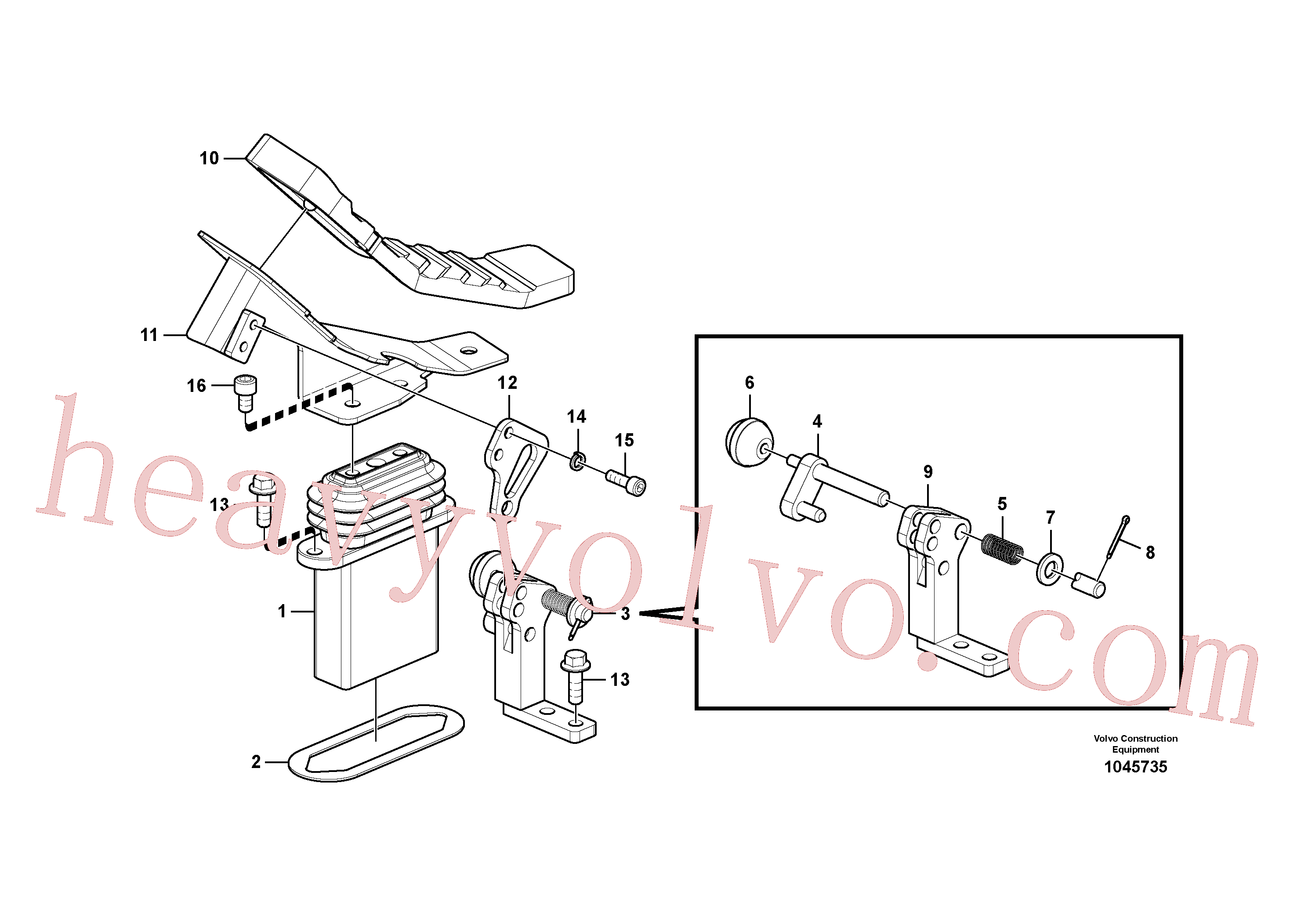 Volvo Assembly VOE14533959 Pedal for sale