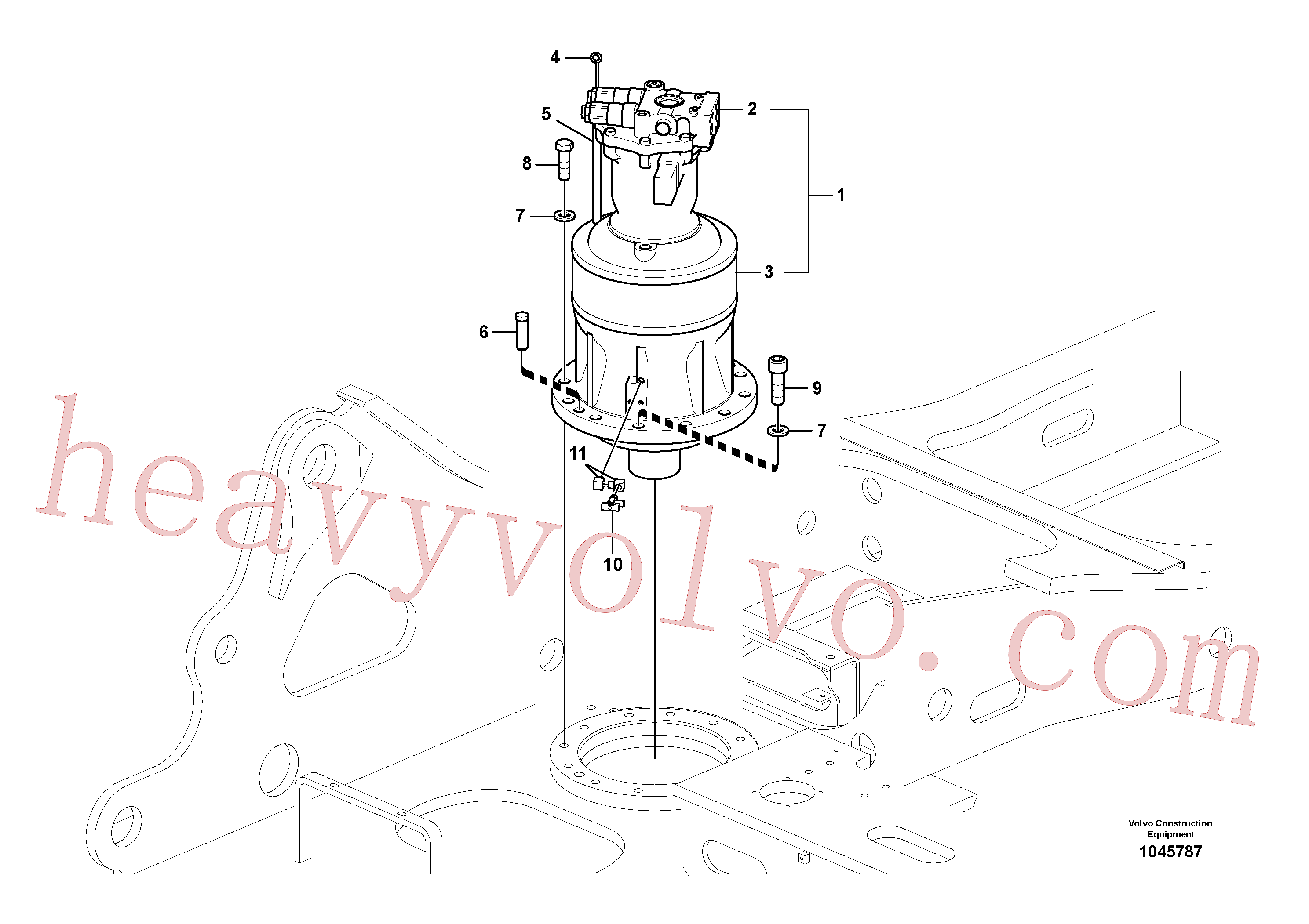 Volvo excavator part VOE14653149 Swing motor for sale