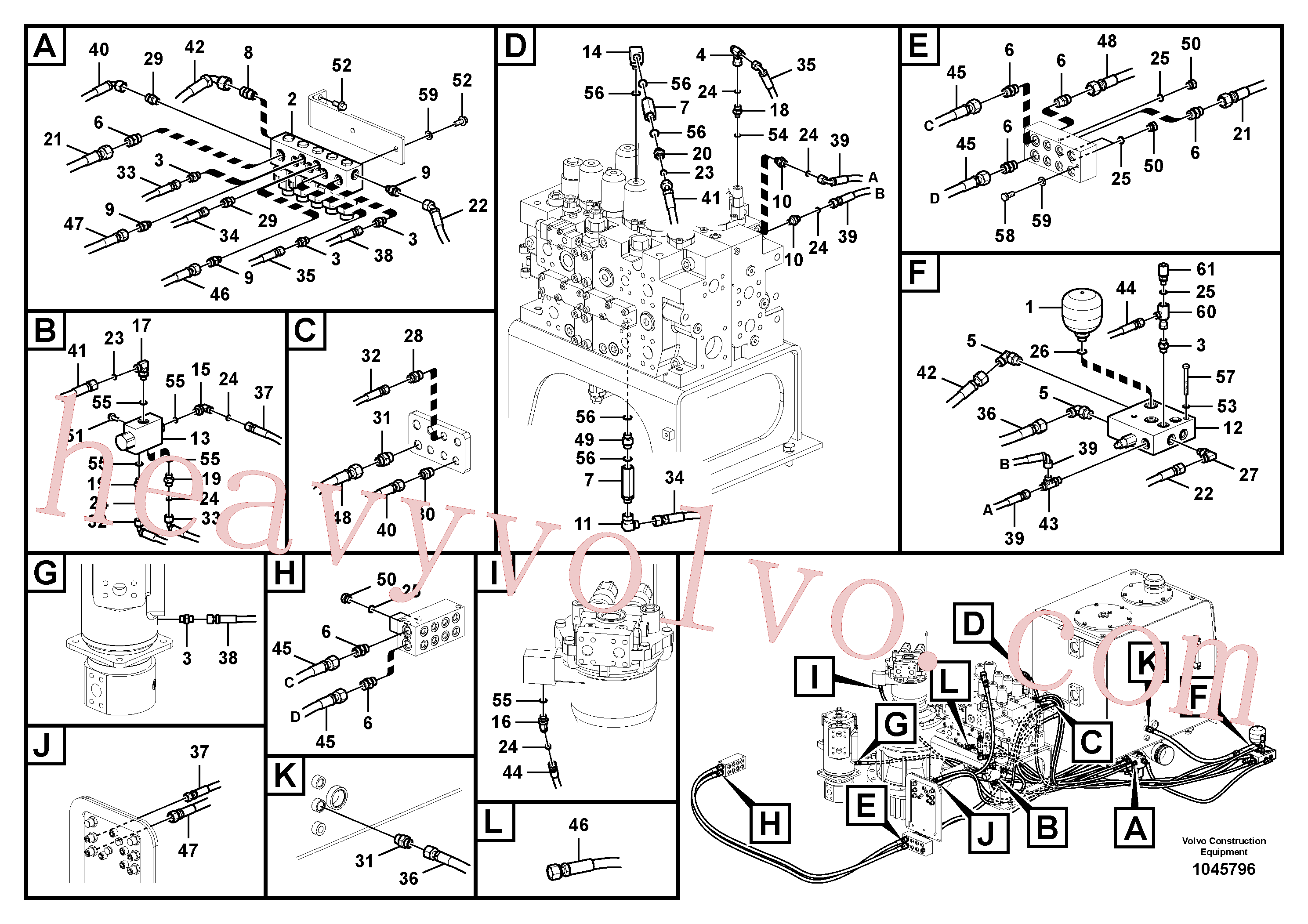 Volvo excavator part VOE14569687 Solenoid valve for sale