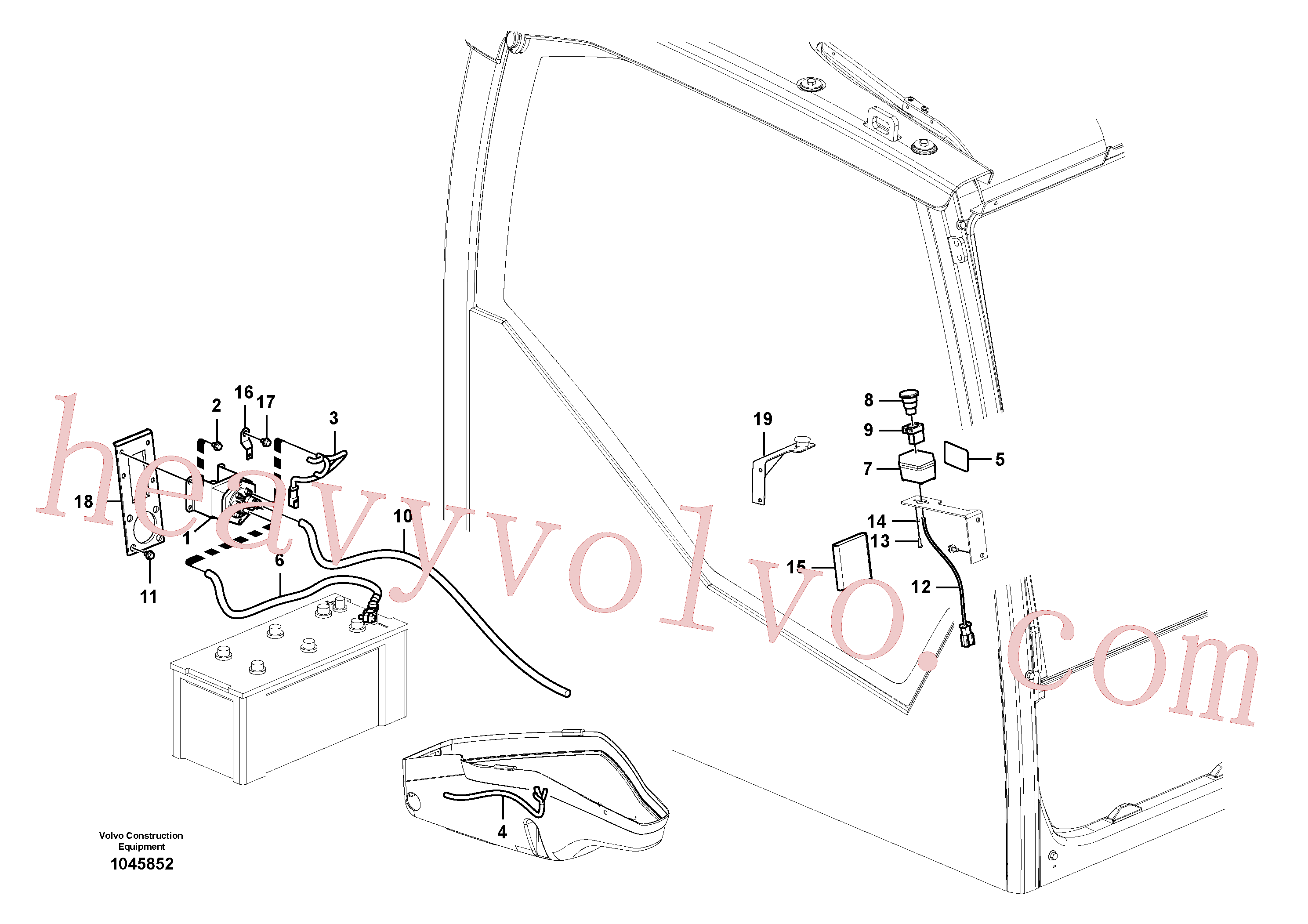 China Made SA9021-10403 Cross recessed screw parts for Volvo Excavator