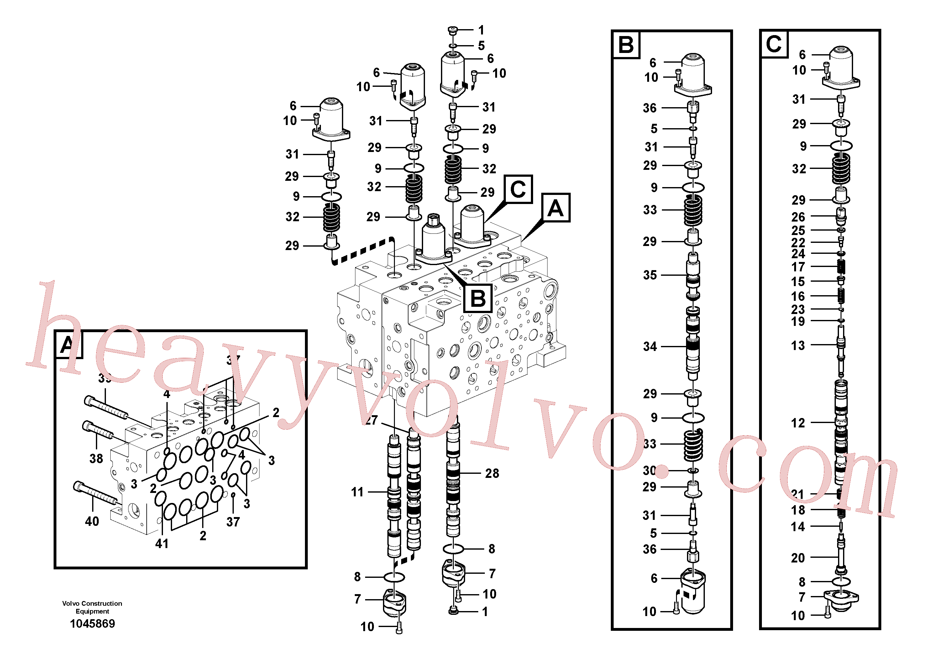 Wholesale VOE14609171 Spool for Volvo Excavator