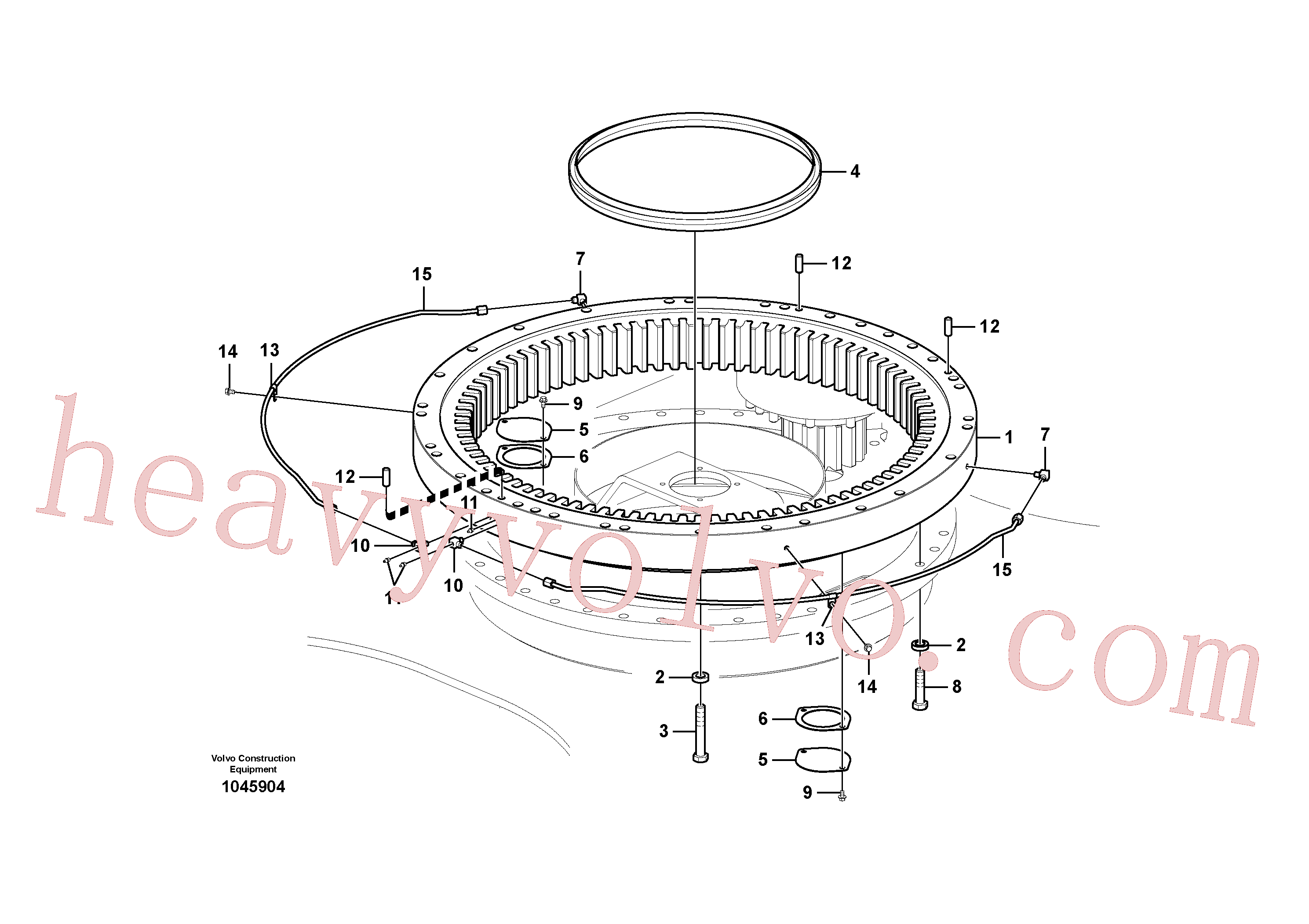 SA9011-22423 Hexagon screw for Volvo Excavator Parts