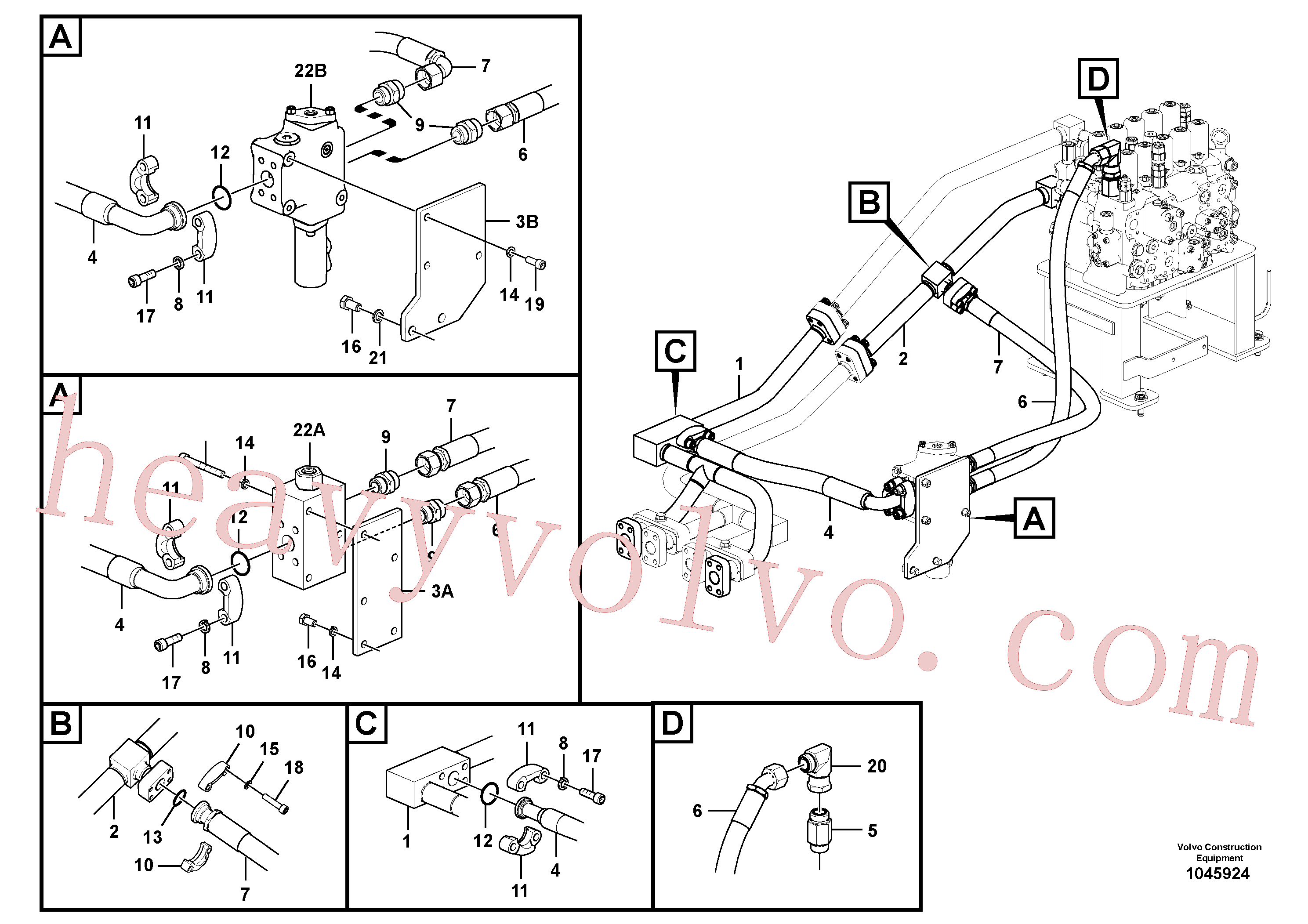 China Made VOE14677534 Pipe parts for Volvo Excavator