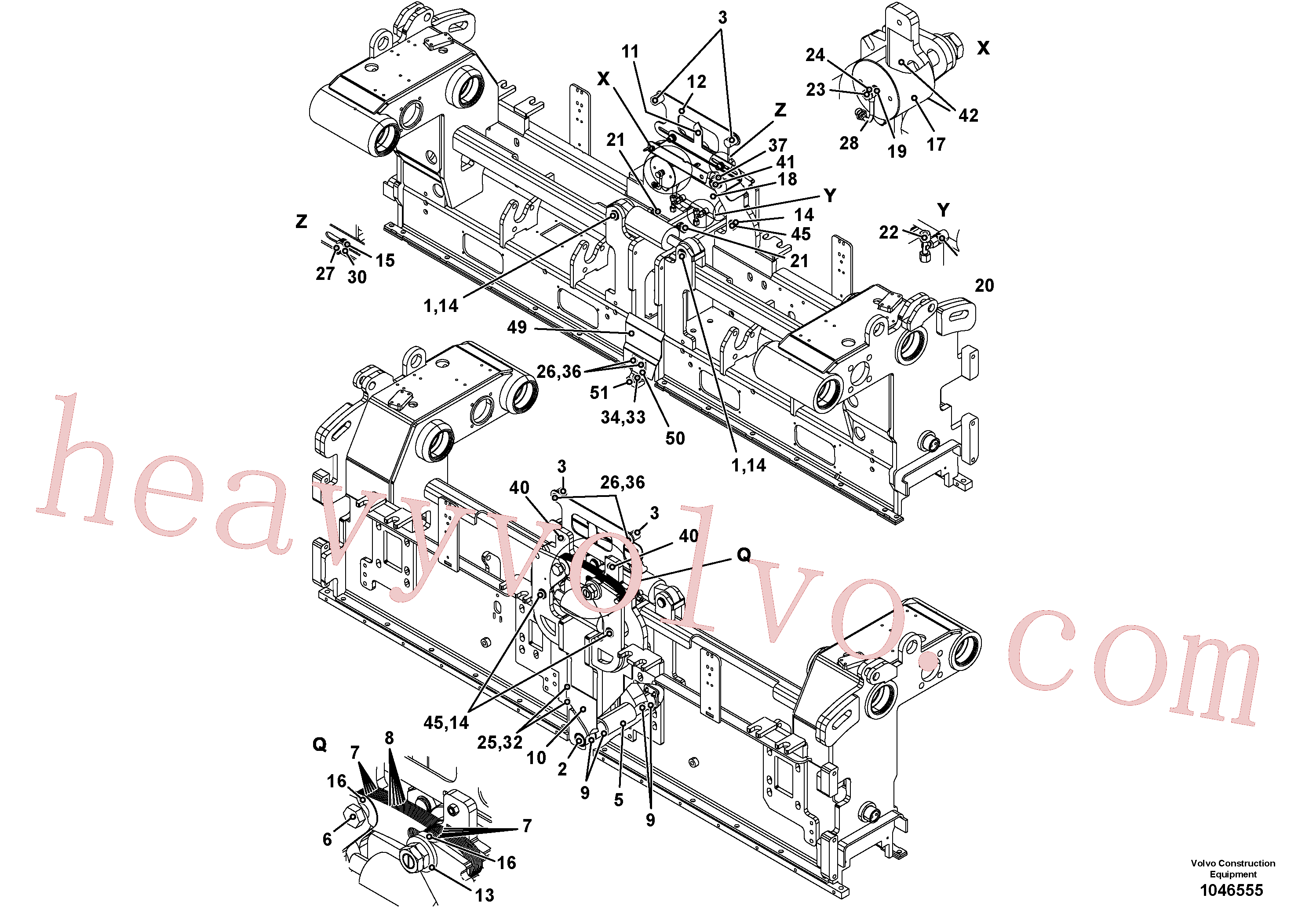 China Made RM96718838 Hexagon screw parts for Volvo Excavator