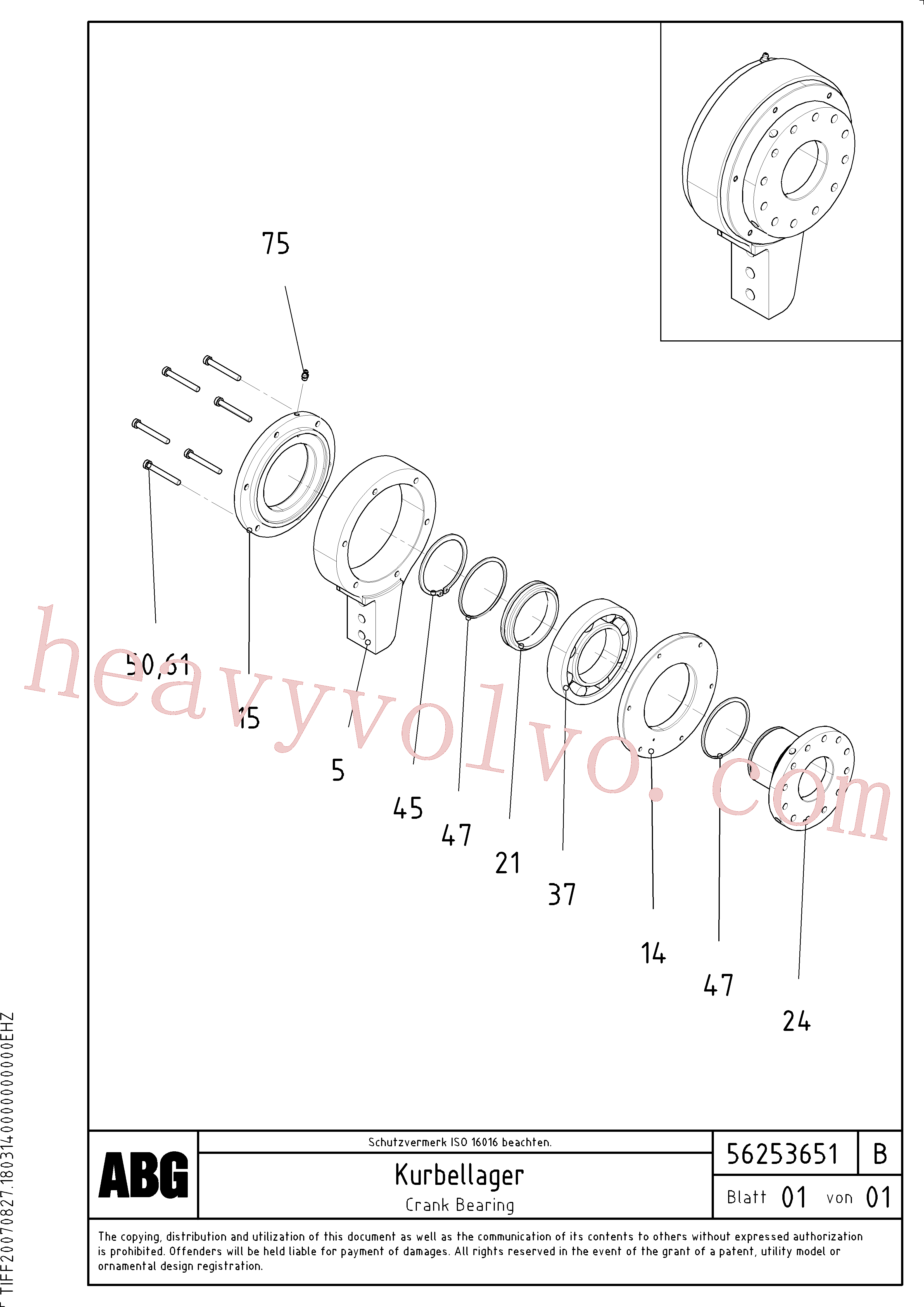 China Made RM58834375 Ring parts for Volvo Excavator