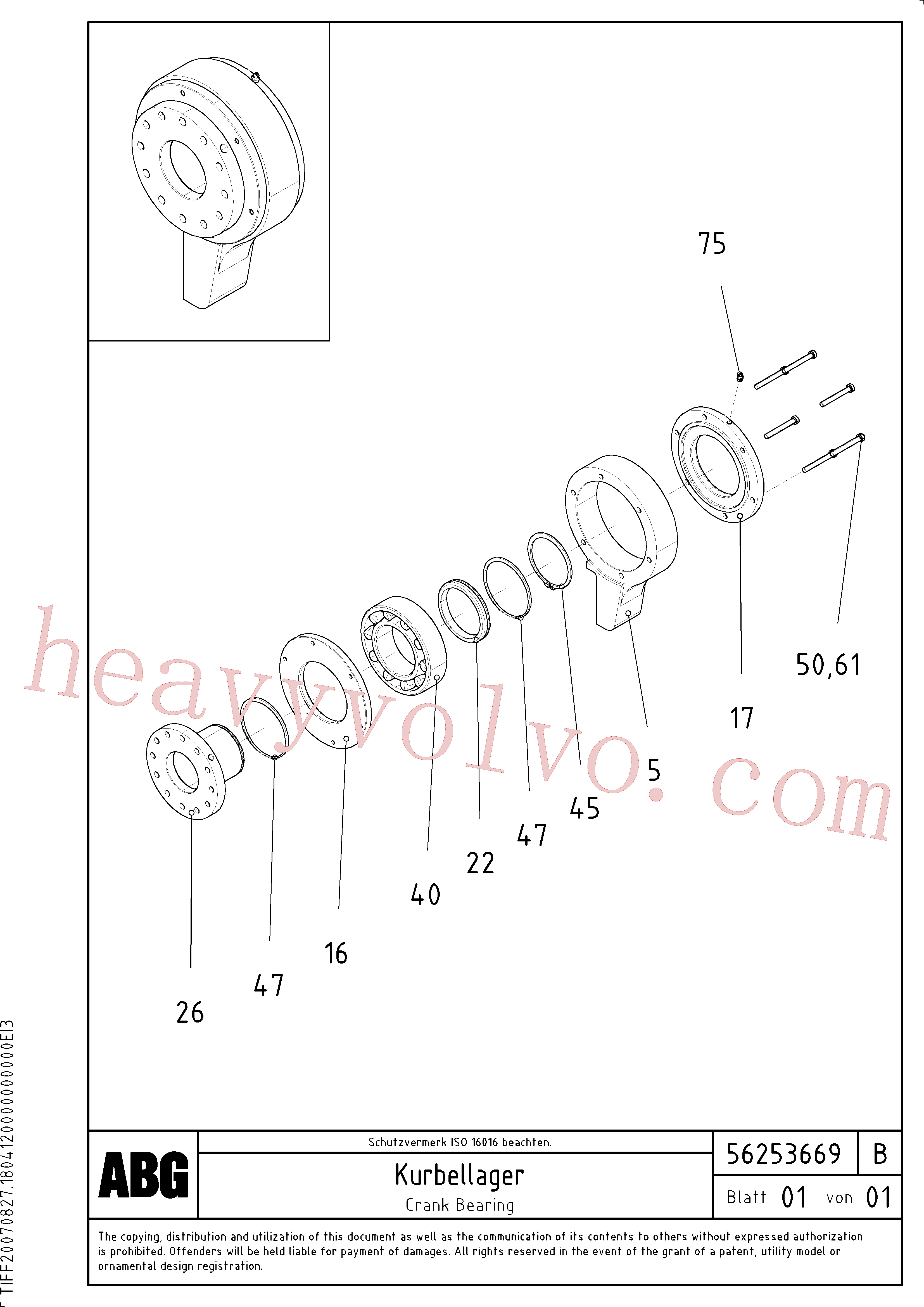 China Made RM58834375 Ring parts for Volvo Excavator