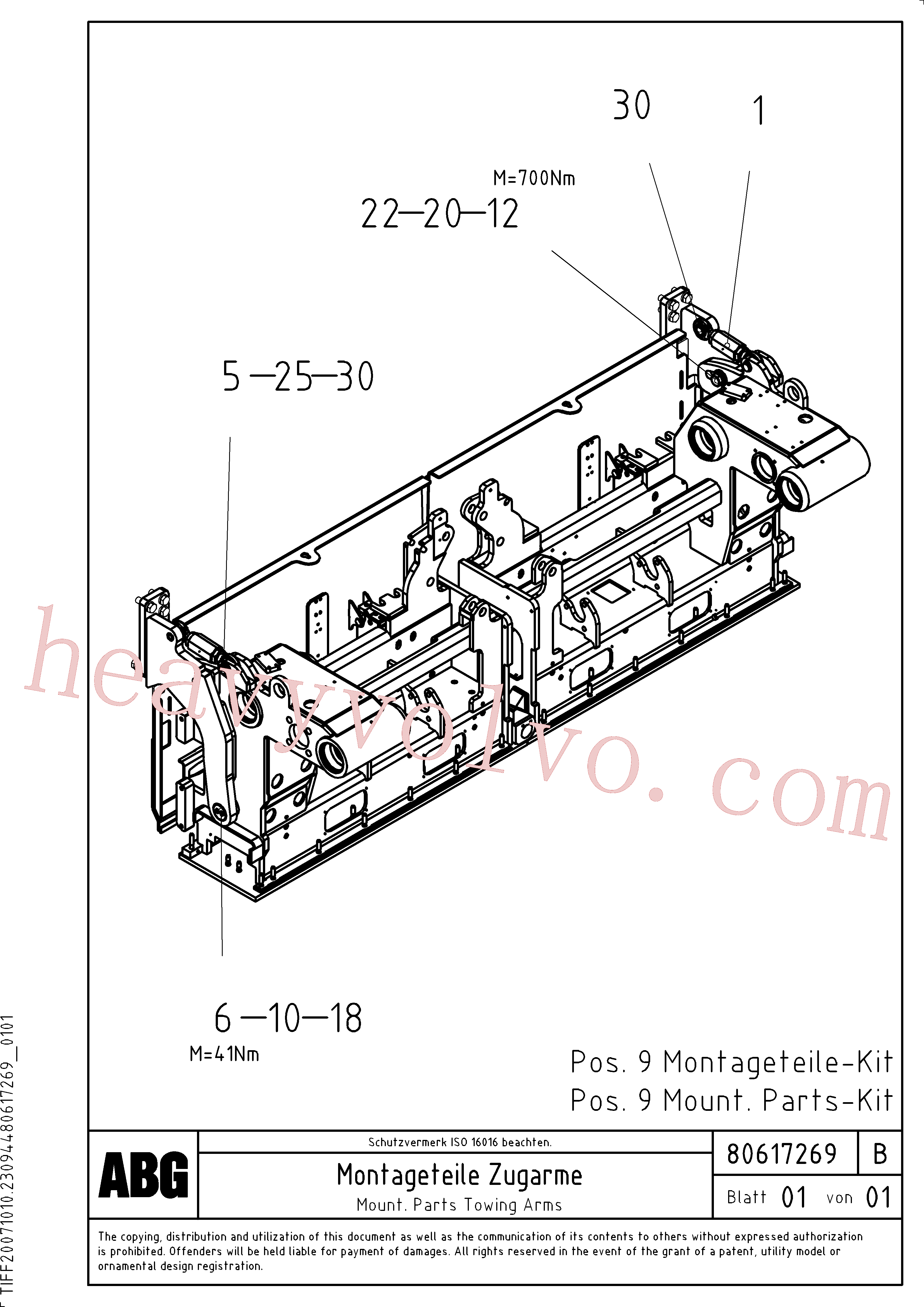 China Made RM96719083 Hexagon screw parts for Volvo Excavator