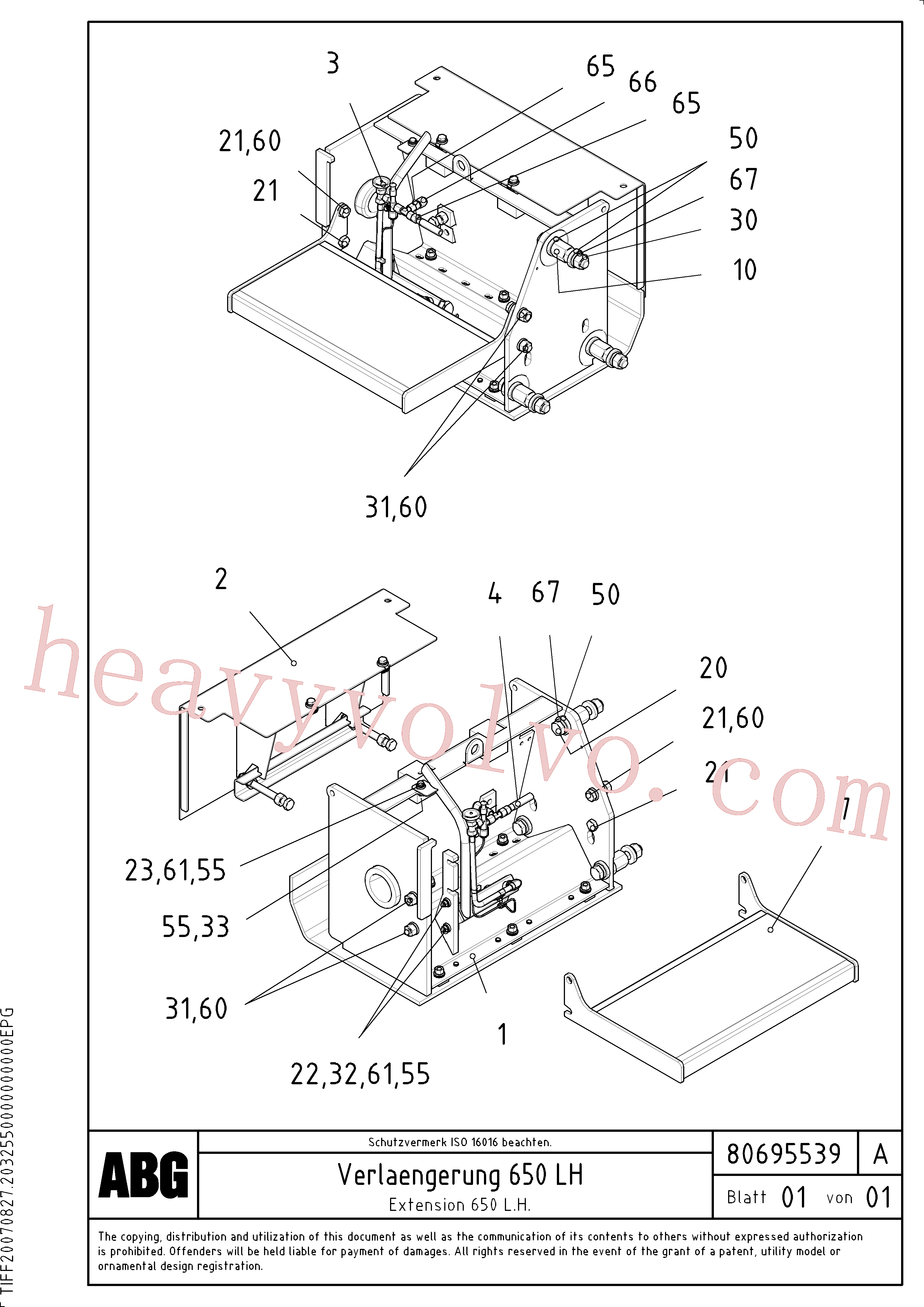 RM96720669 Hexagon screw for Volvo Excavator Parts