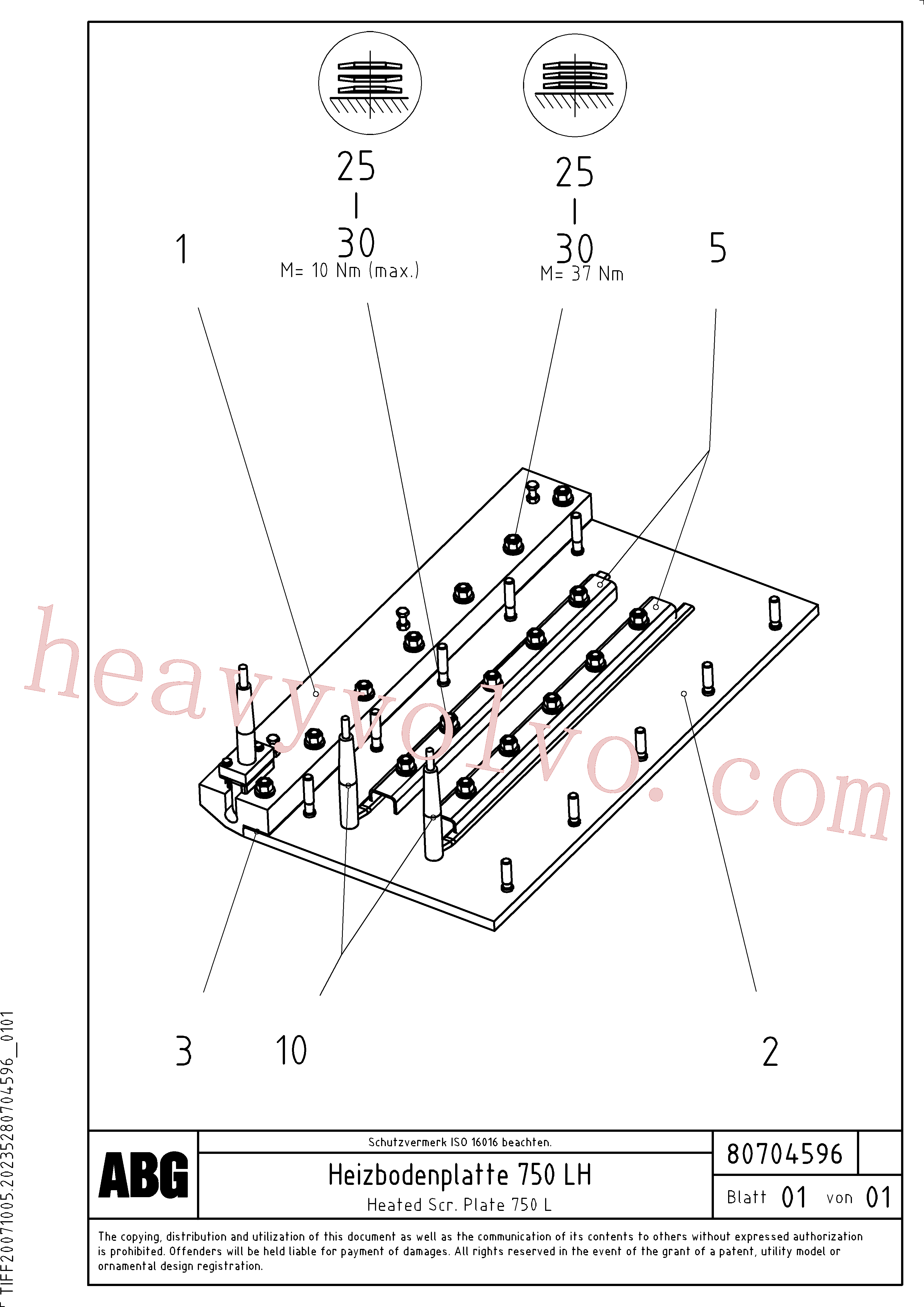 RM80633217 Heater, Heating pipe for Volvo Excavator spare