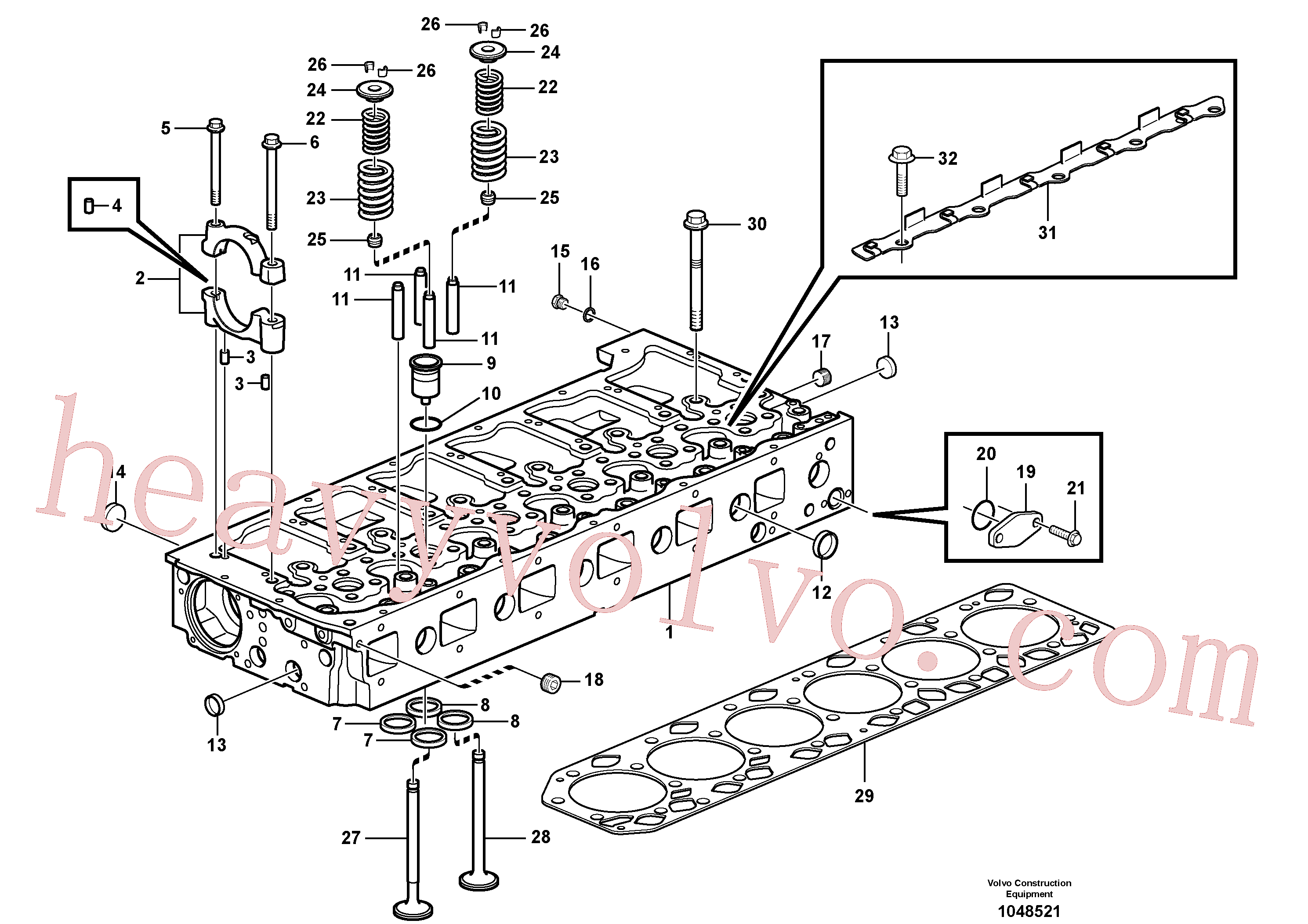 VOE13944926 Screw for Volvo Excavator Parts