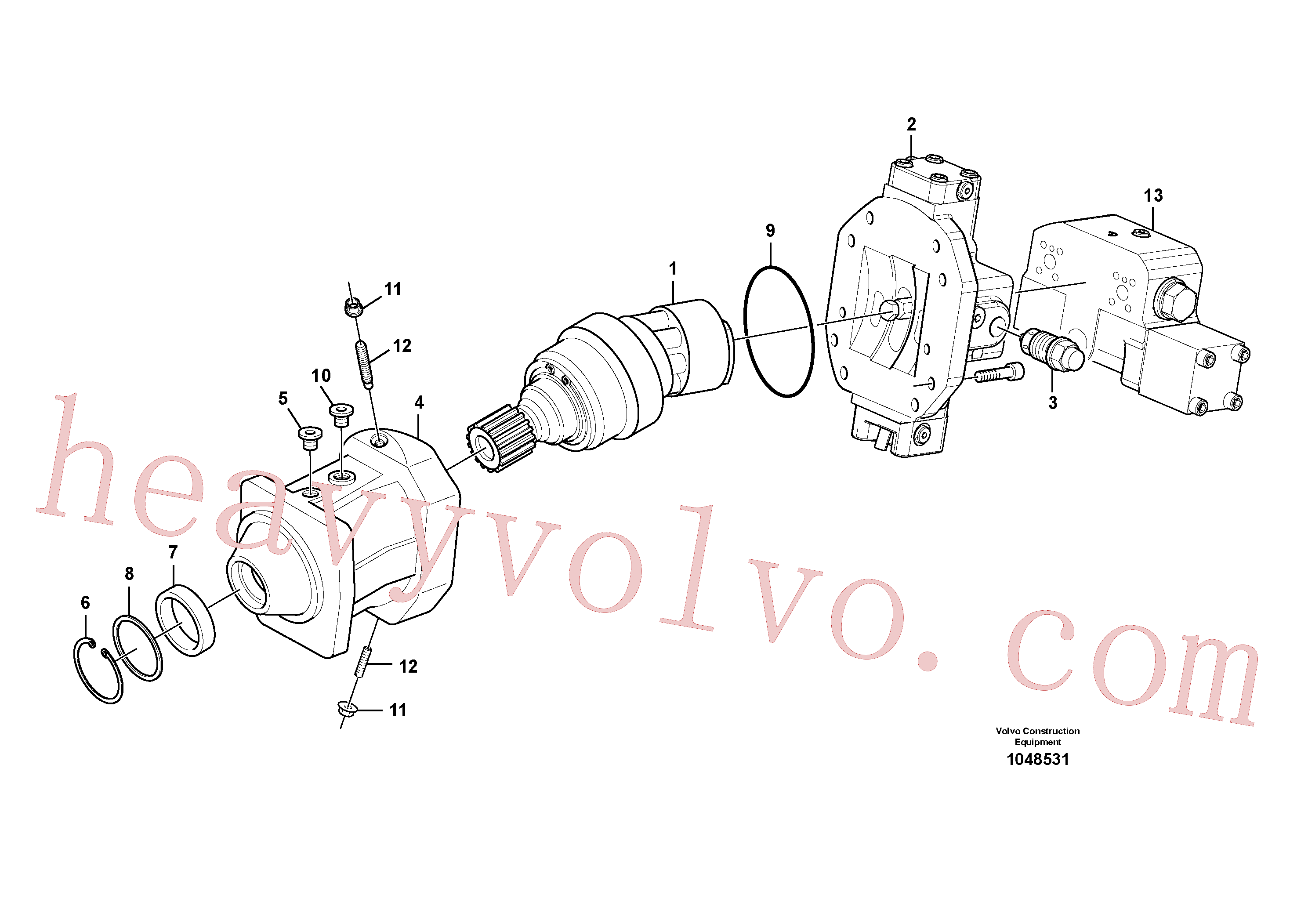 VOE11702173 Sealing ring for Volvo Excavator spare