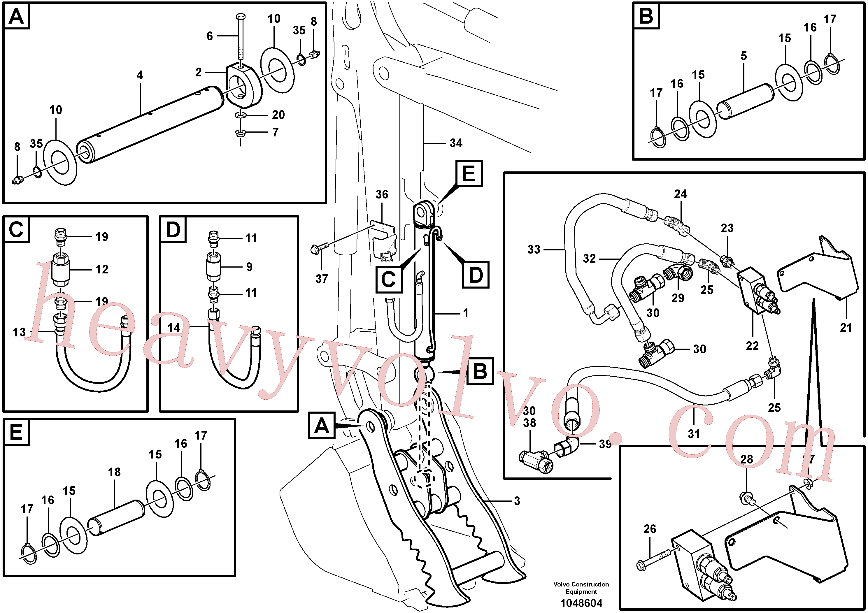 China Made VOE15603789 Eternity/2 parts for Volvo Excavator