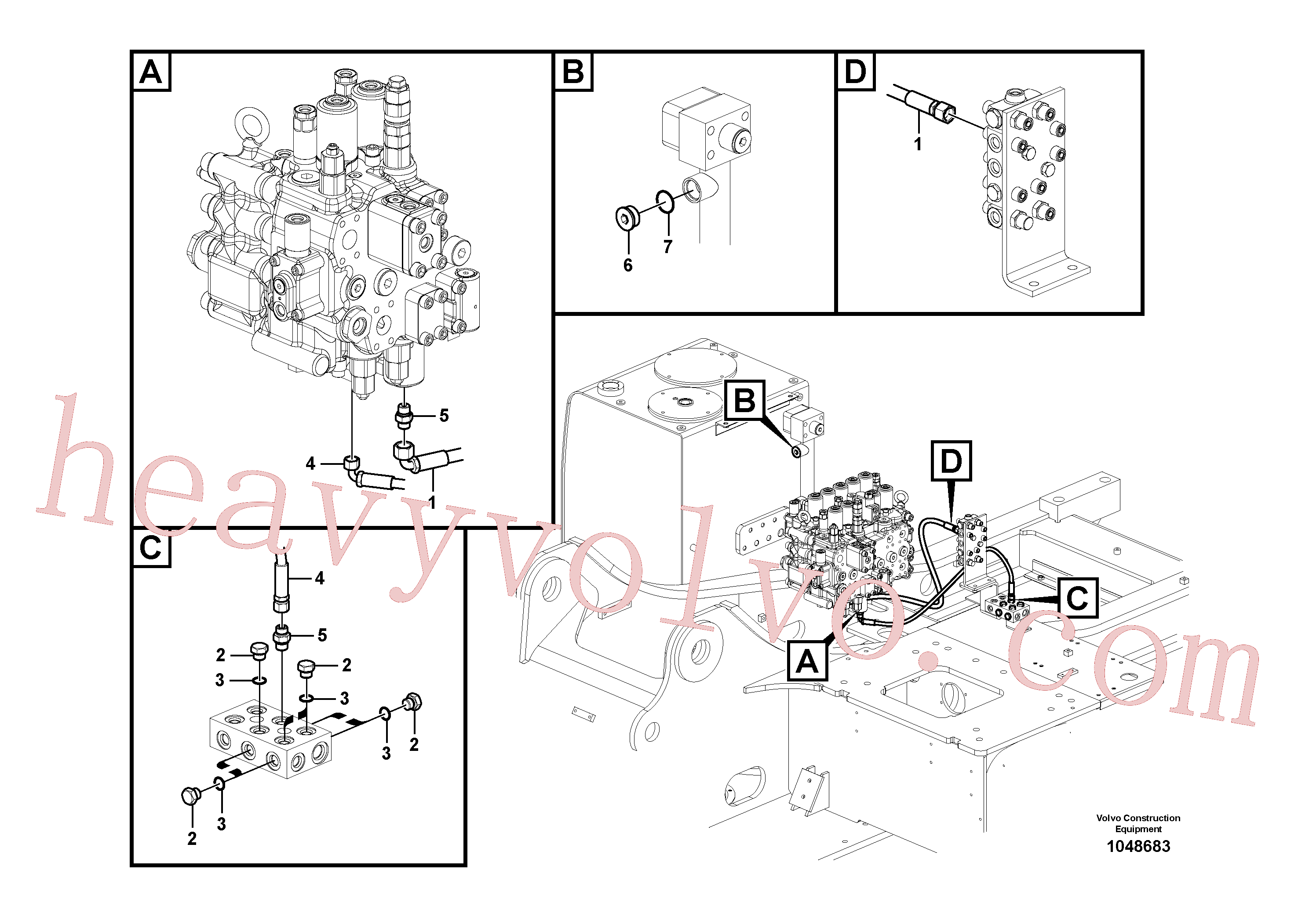 Volvo Assembly VOE937185 Hose assembly for sale