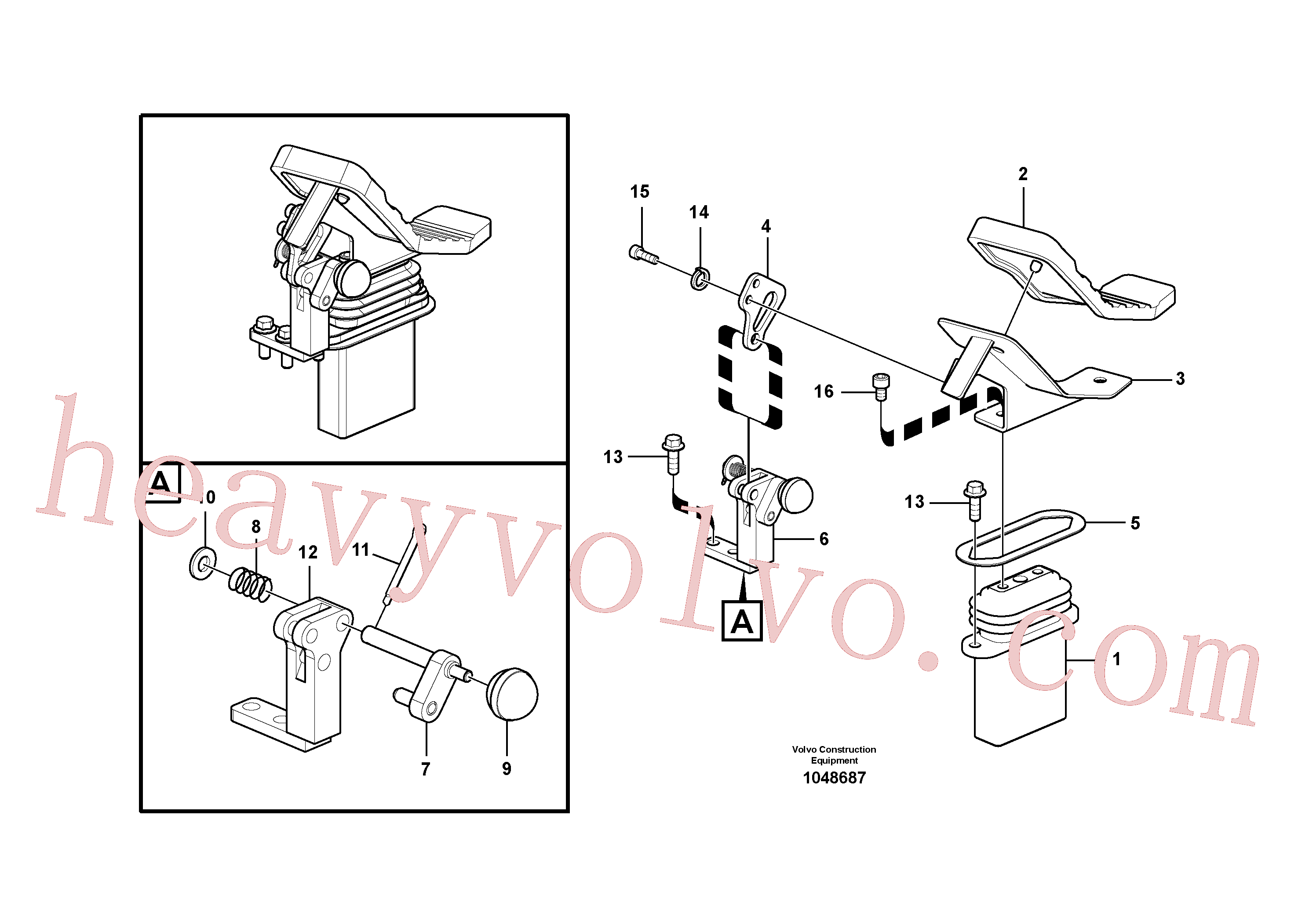 Volvo Assembly VOE14533959 Pedal for sale