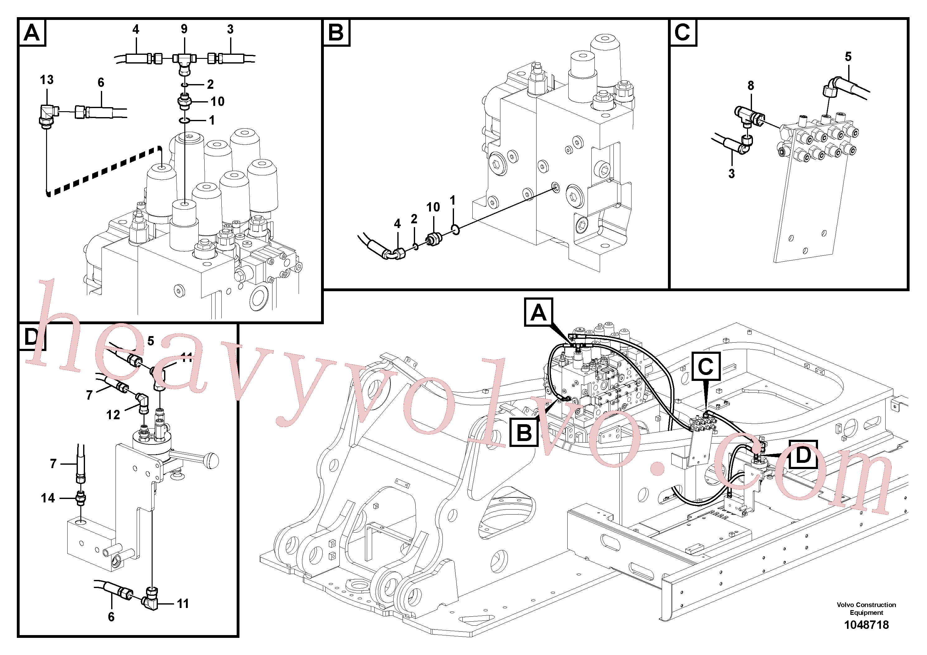 Wholesale VOE14881557 Nipple for Volvo Excavator