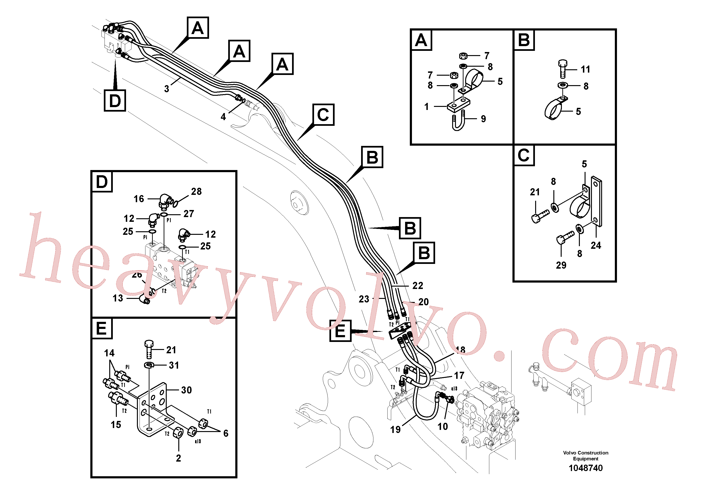 VOE14515381 Bracket for Volvo Excavator Parts