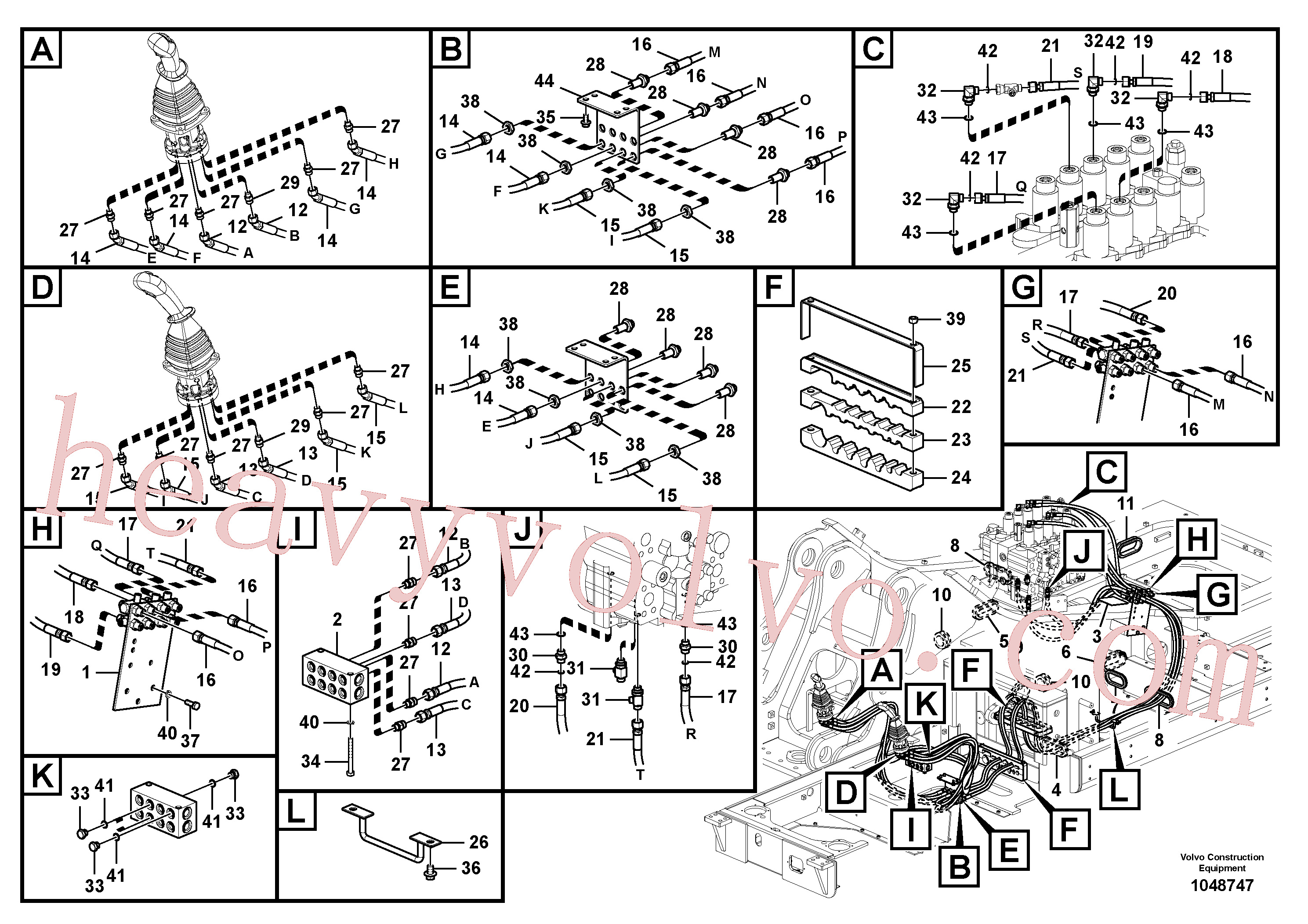 VOE14595253 Clamp for Volvo Excavator Parts