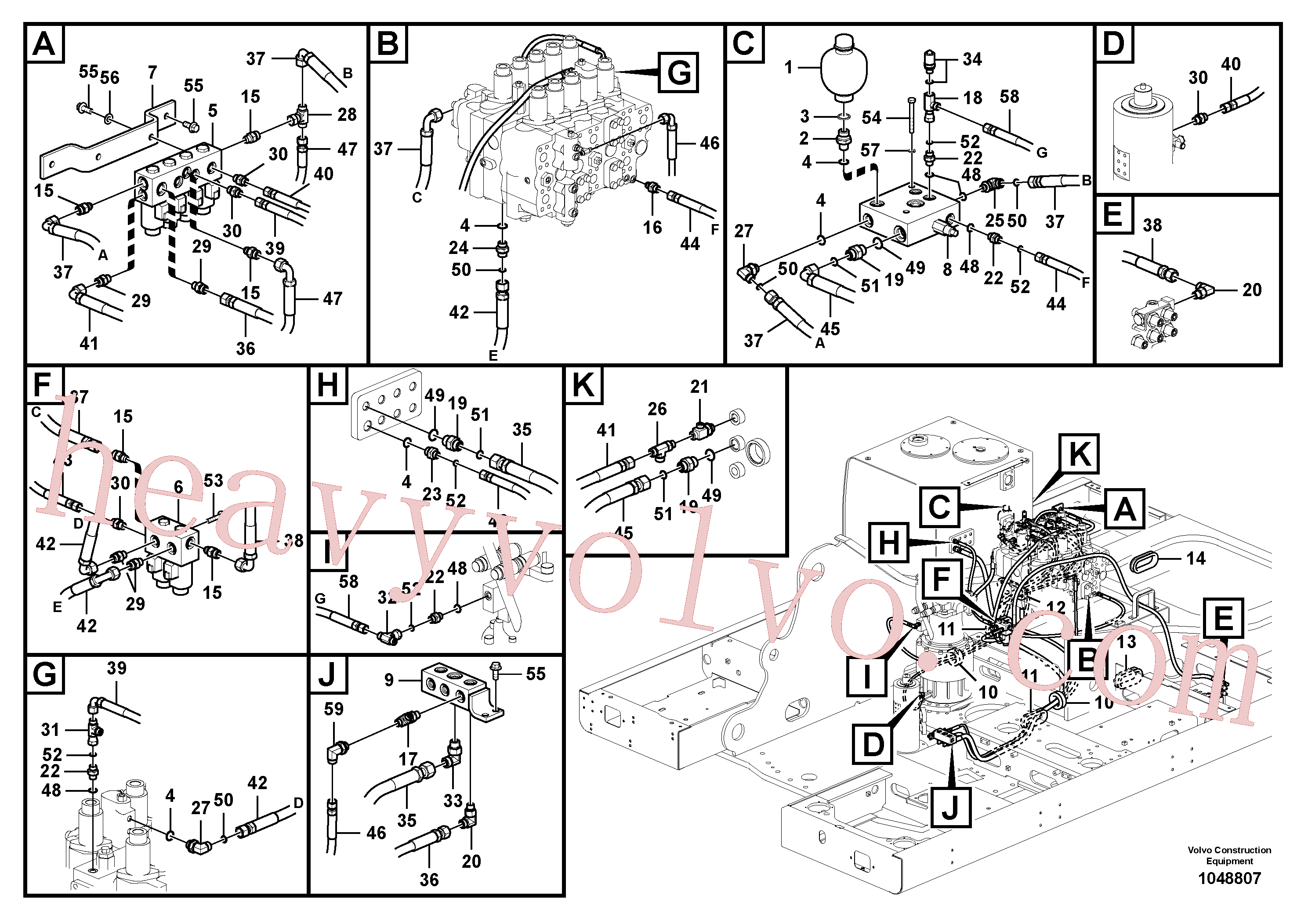 Volvo excavator part VOE937327 Pilot for sale