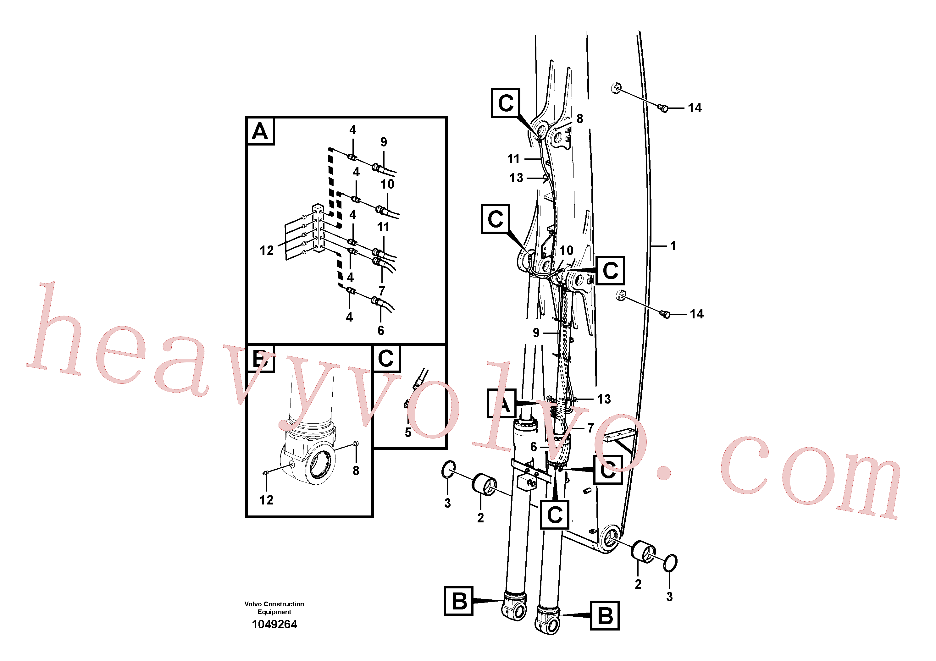 Wholesale VOE993424 Hexagon screw for Volvo Excavator