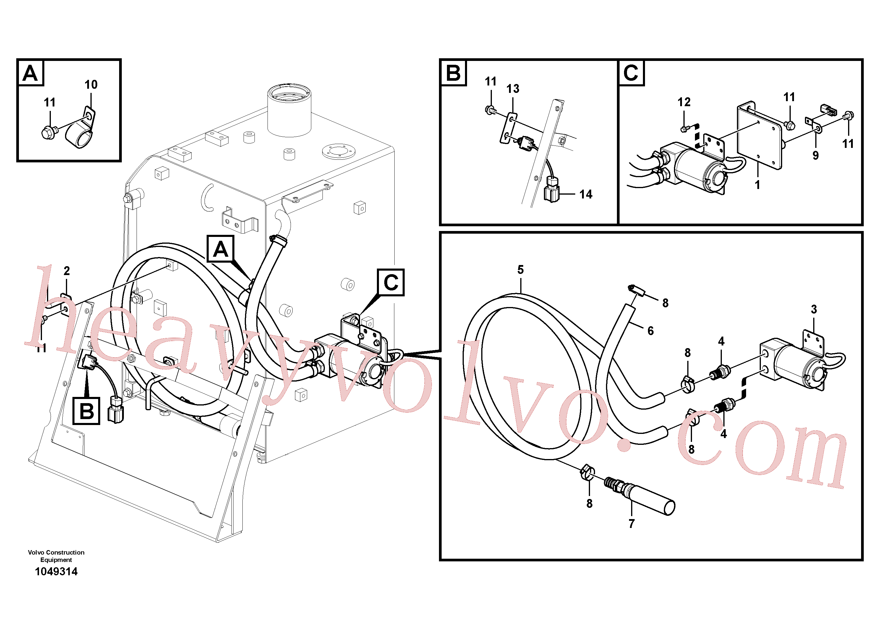China Made VOE14547765 Clip parts for Volvo Excavator