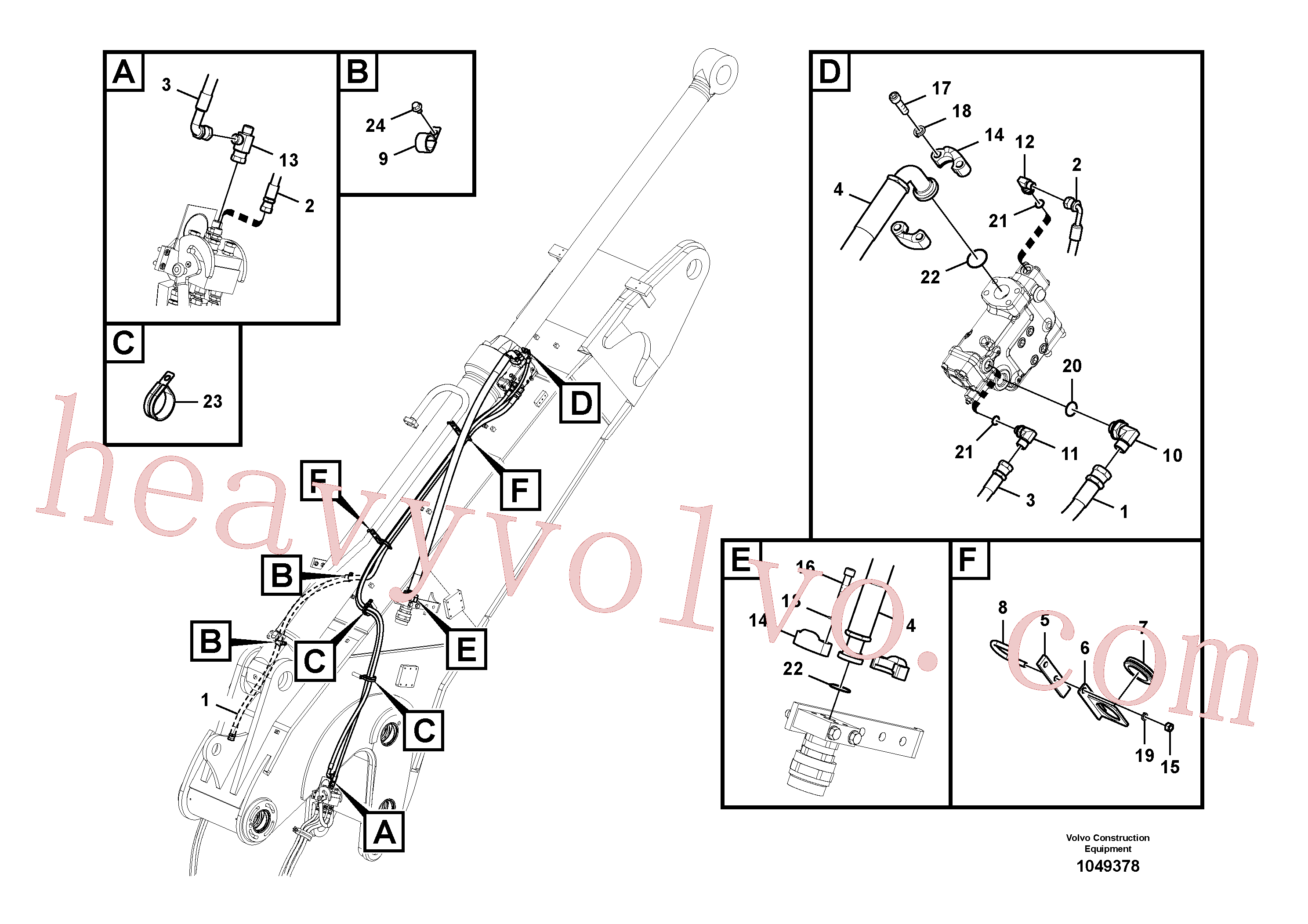 Volvo excavator part VOE14880633 U-bolt for sale