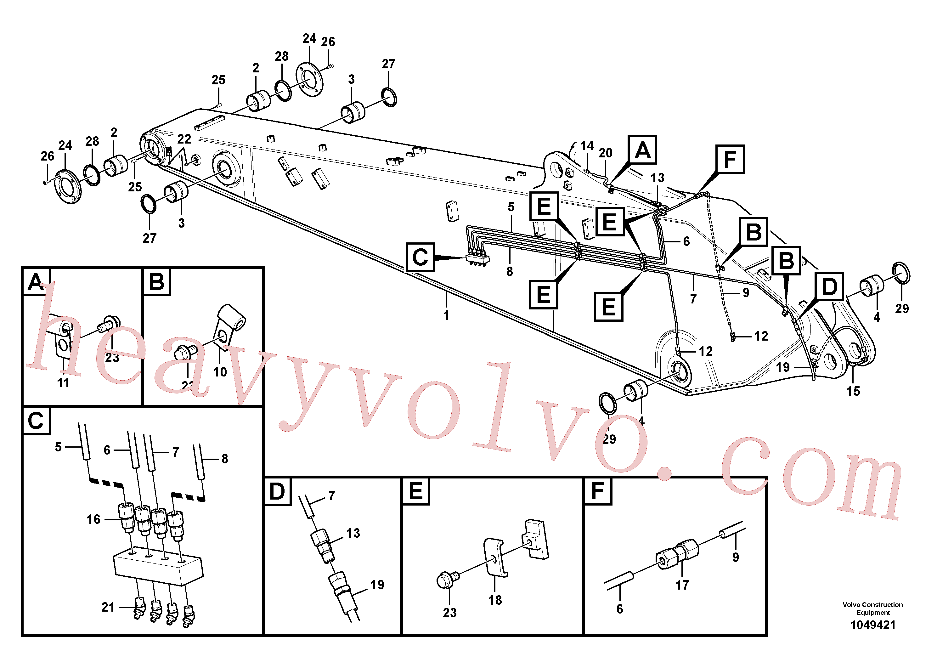 China Made VOE14635282 parts for Volvo Excavator