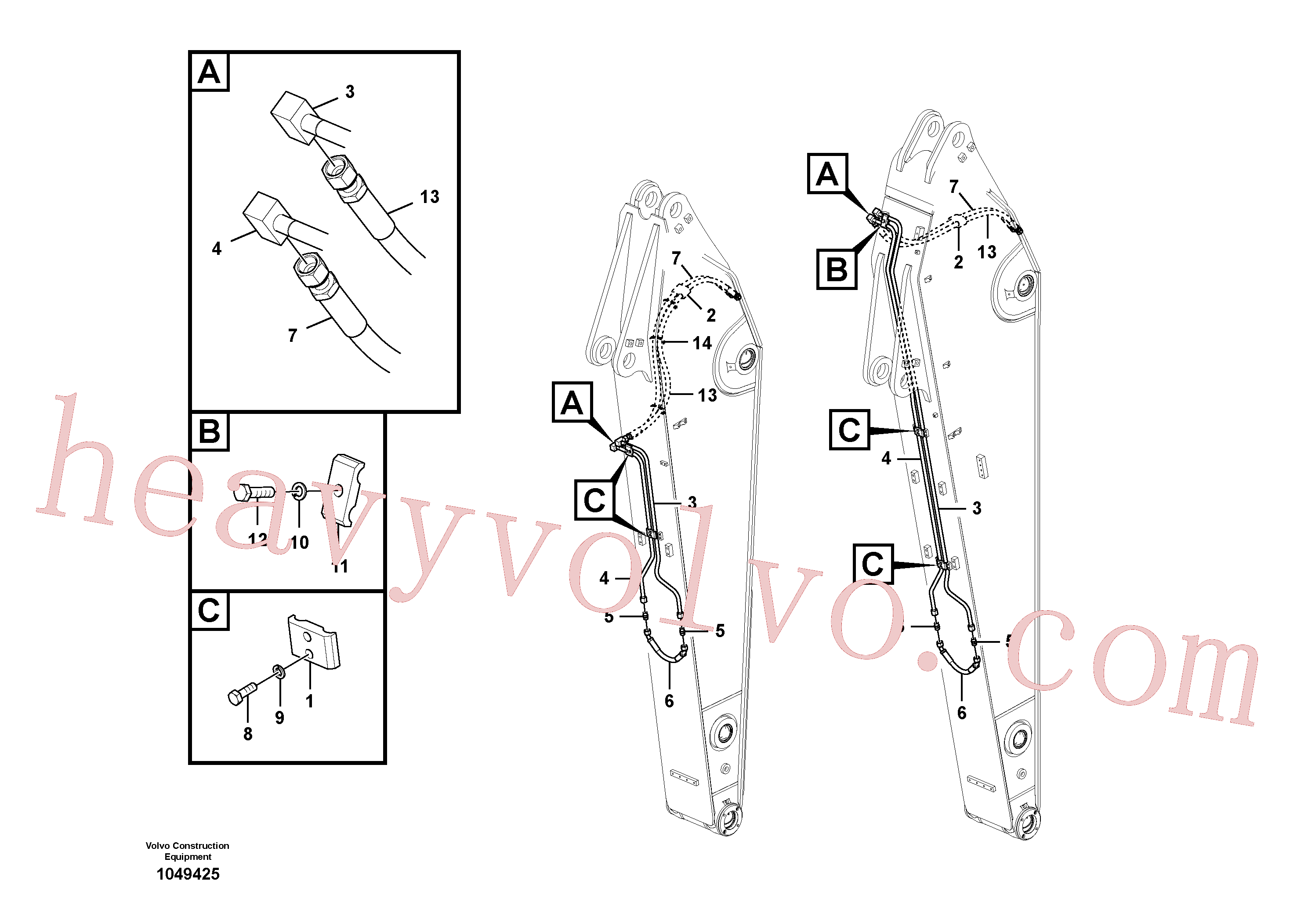 Volvo excavator part SA9459-05620 Shieldmaster/5000 for sale